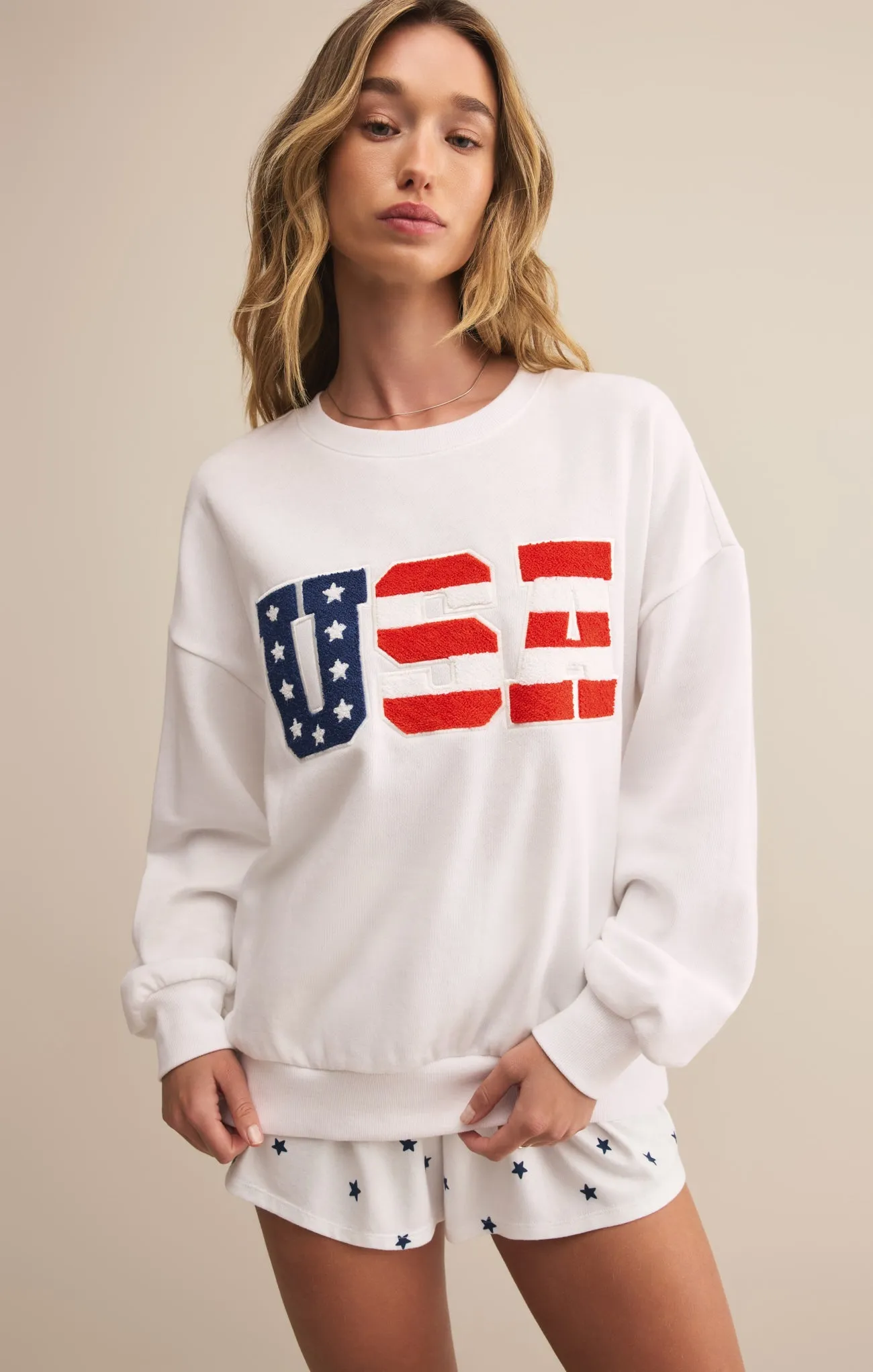 Oversized USA Sweatshirt sold by Z Supply
