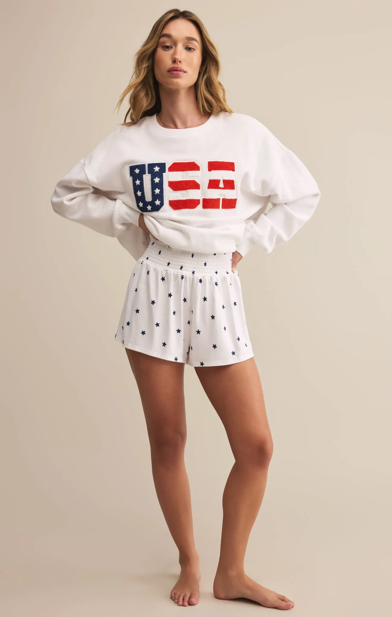 Oversized USA Sweatshirt sold by Z Supply product image thumbnail 4