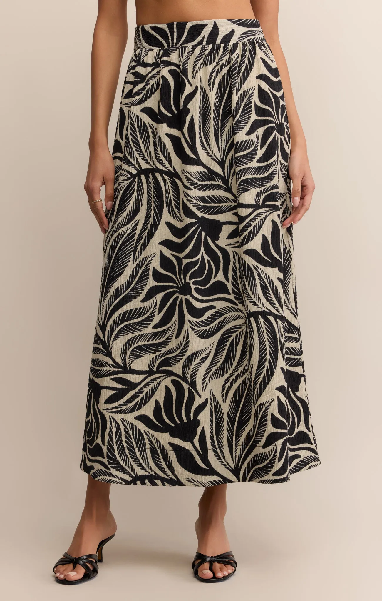 Serendipidity Palm Maxi Skirt sold by Z Supply
