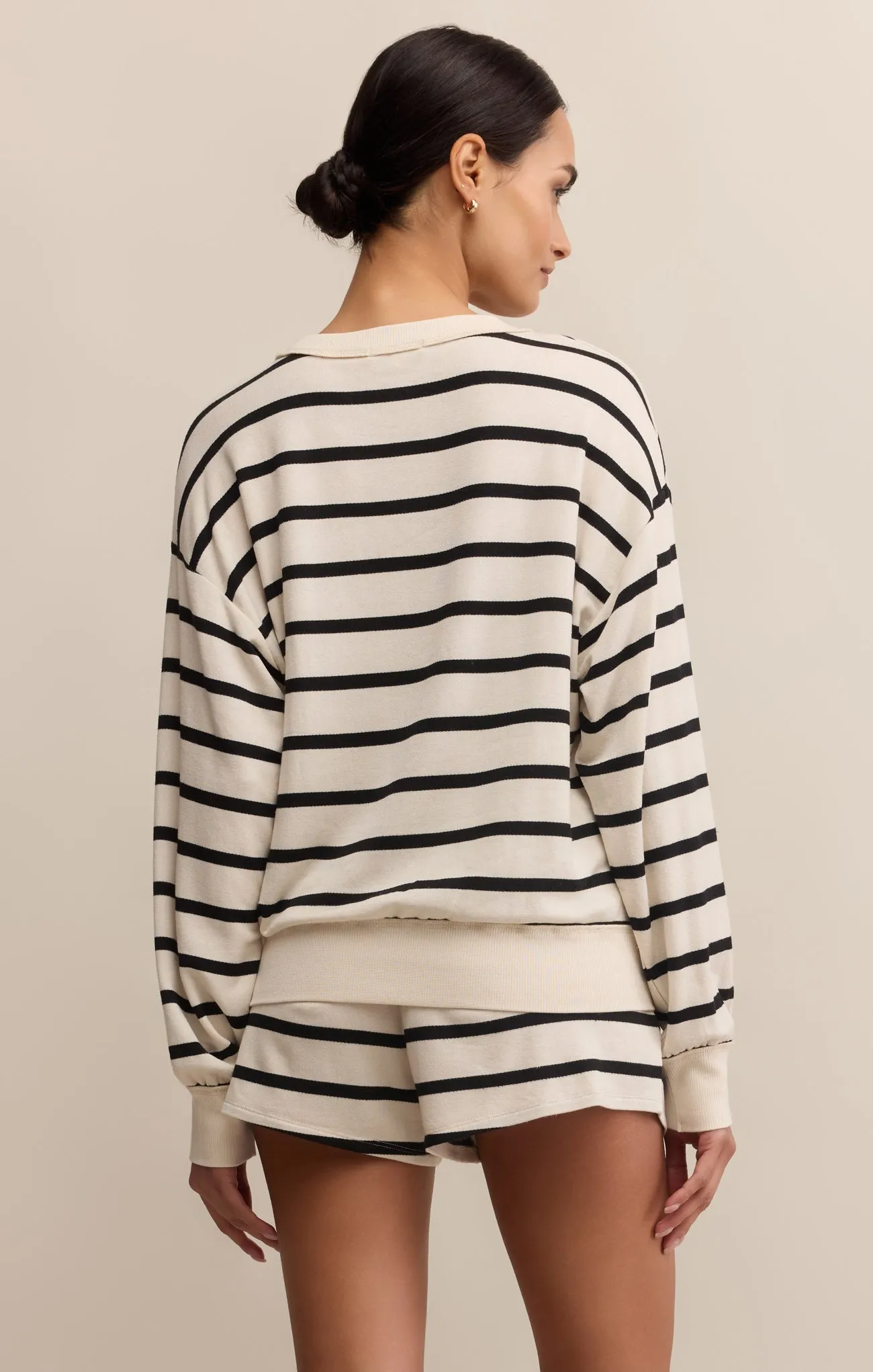 Stand Out Striped Modal Sweatshirt sold by Z Supply product image thumbnail 2