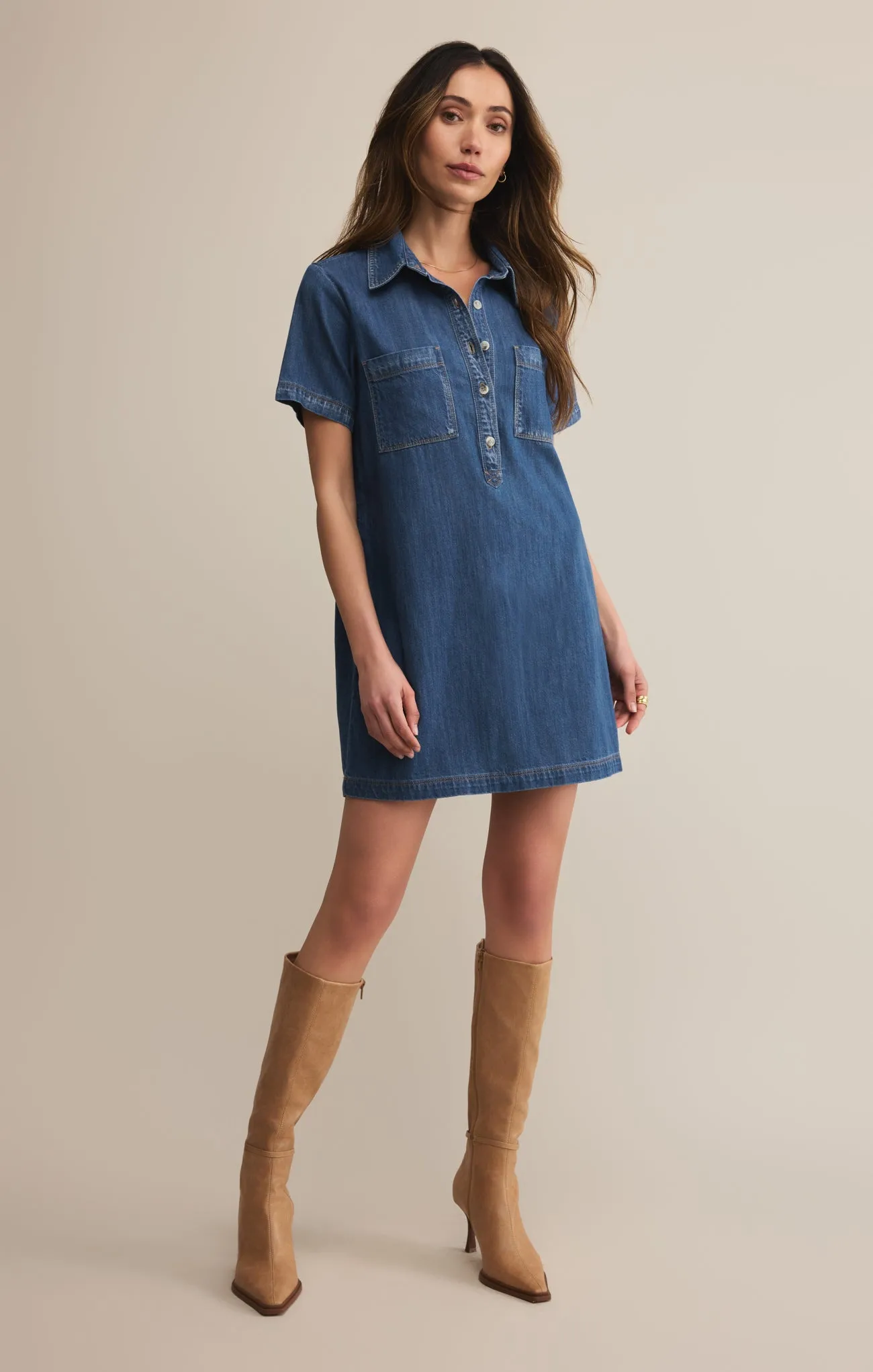 Kellie Denim Mini Dress sold by Z Supply product image thumbnail 4