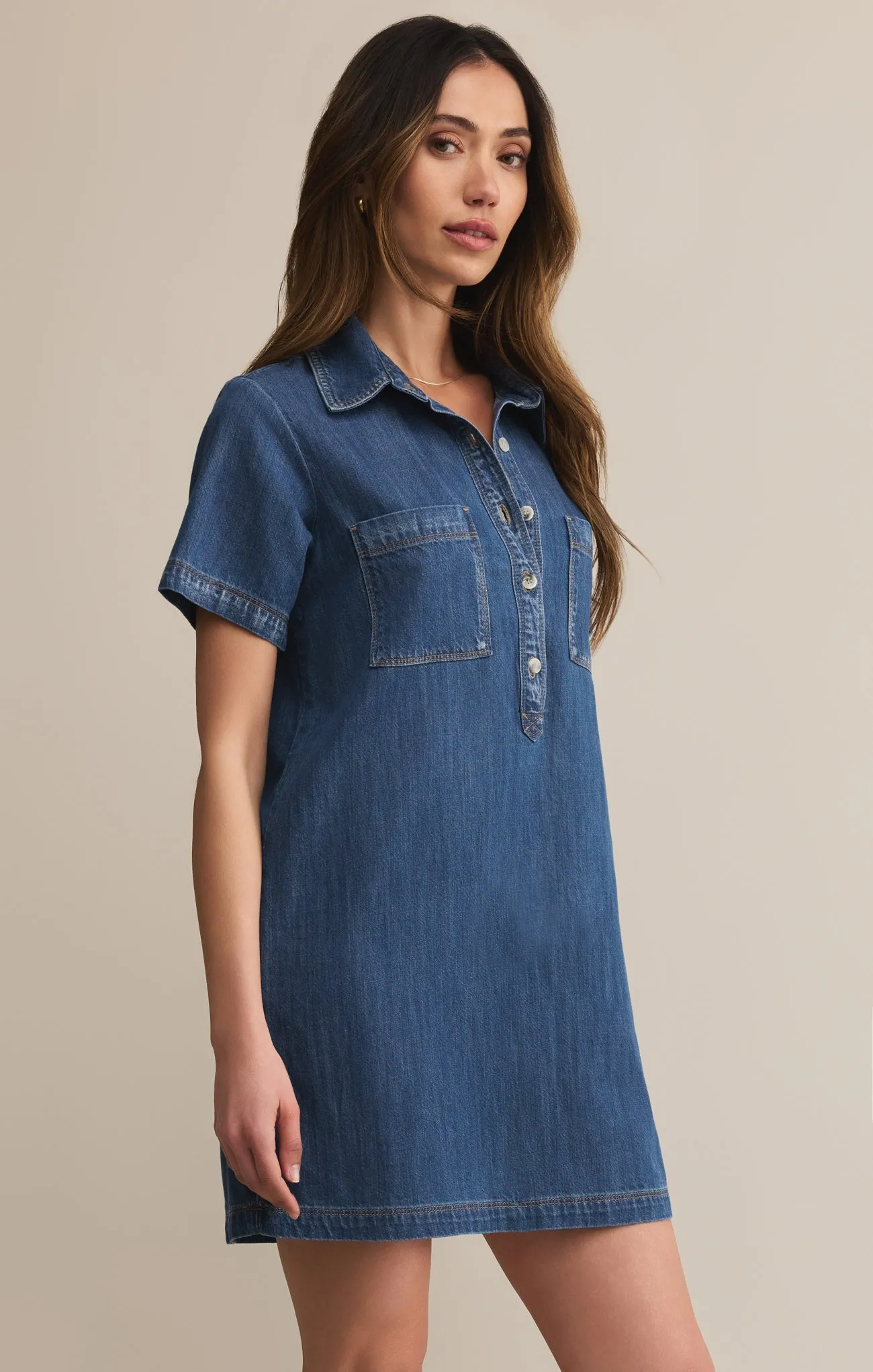 Kellie Denim Mini Dress sold by Z Supply product image thumbnail 3