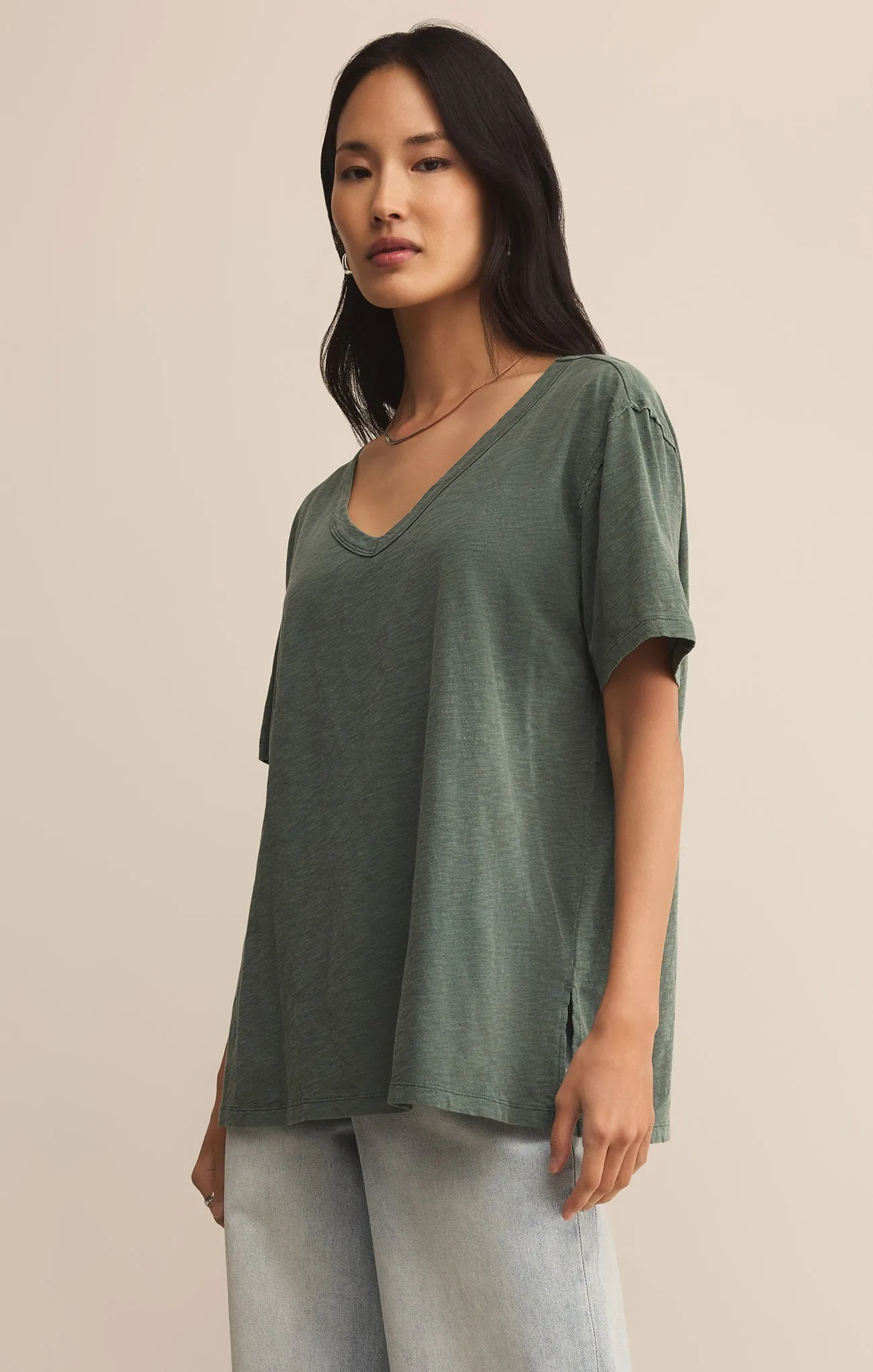 Lively Slub V-Neck Tee sold by Z Supply product image thumbnail 3