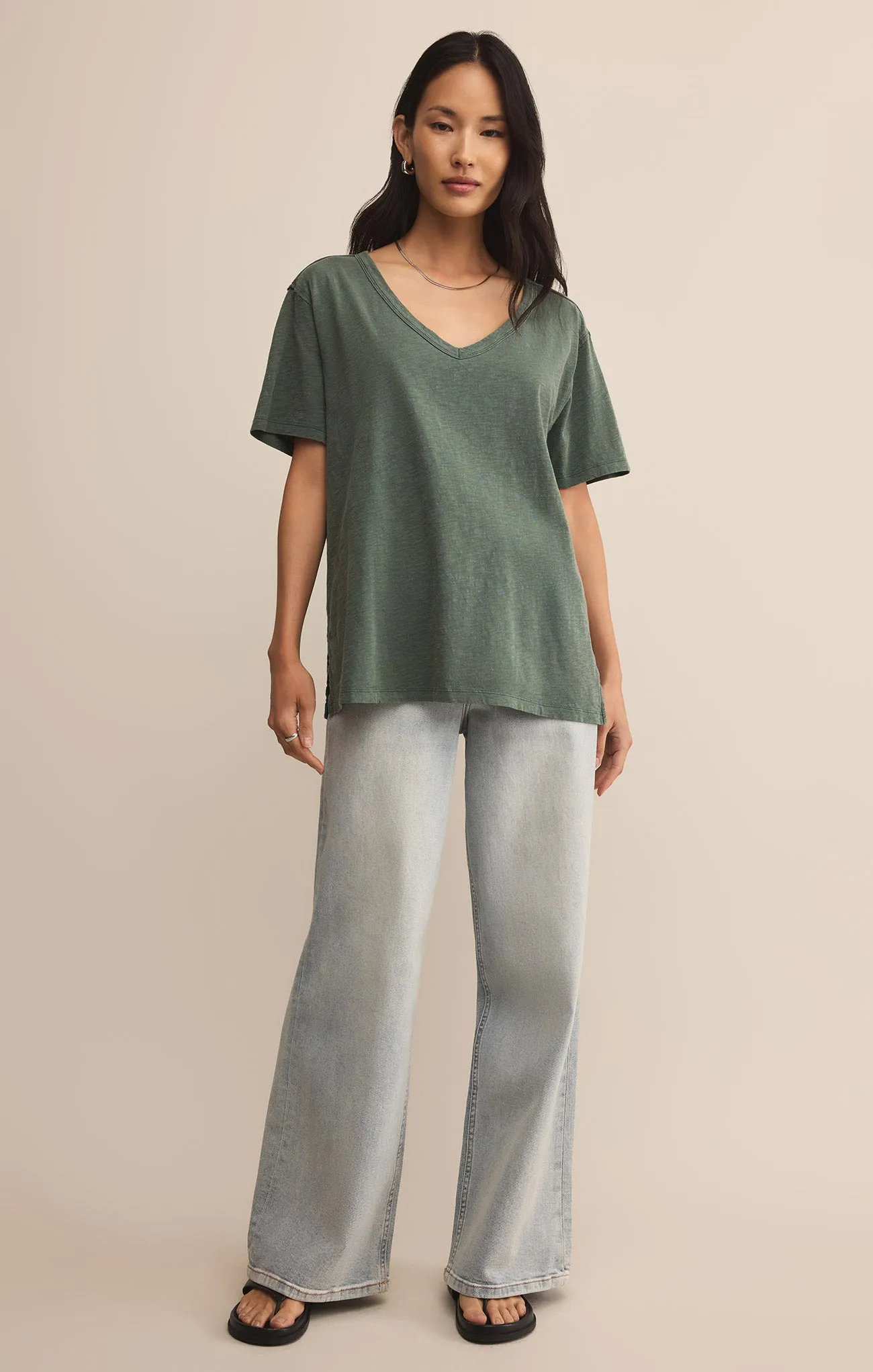 Lively Slub V-Neck Tee sold by Z Supply product image thumbnail 5