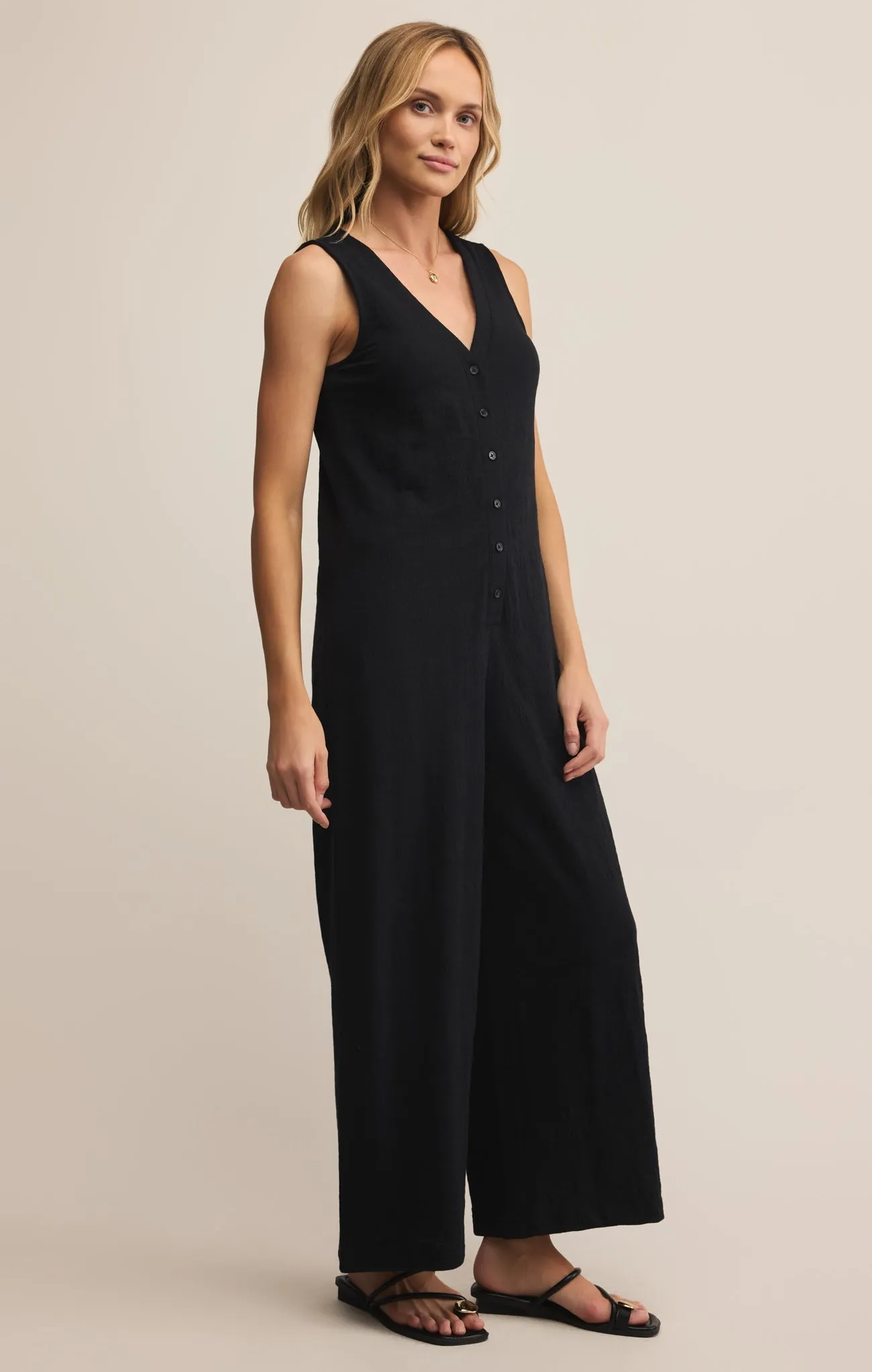 Solace Textured Slub Jumpsuit sold by Z Supply product image thumbnail 3