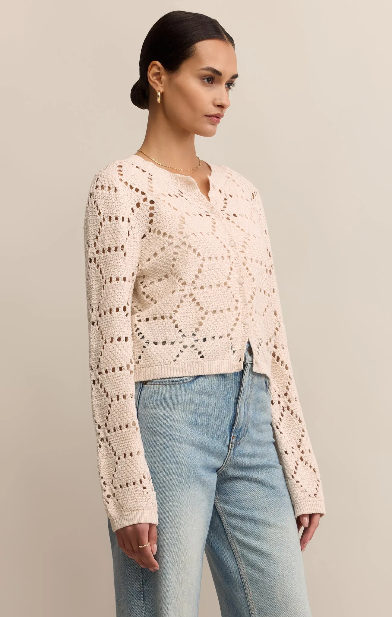 Rosalyn Diamond Sweater Cardigan sold by Z Supply product image thumbnail 5