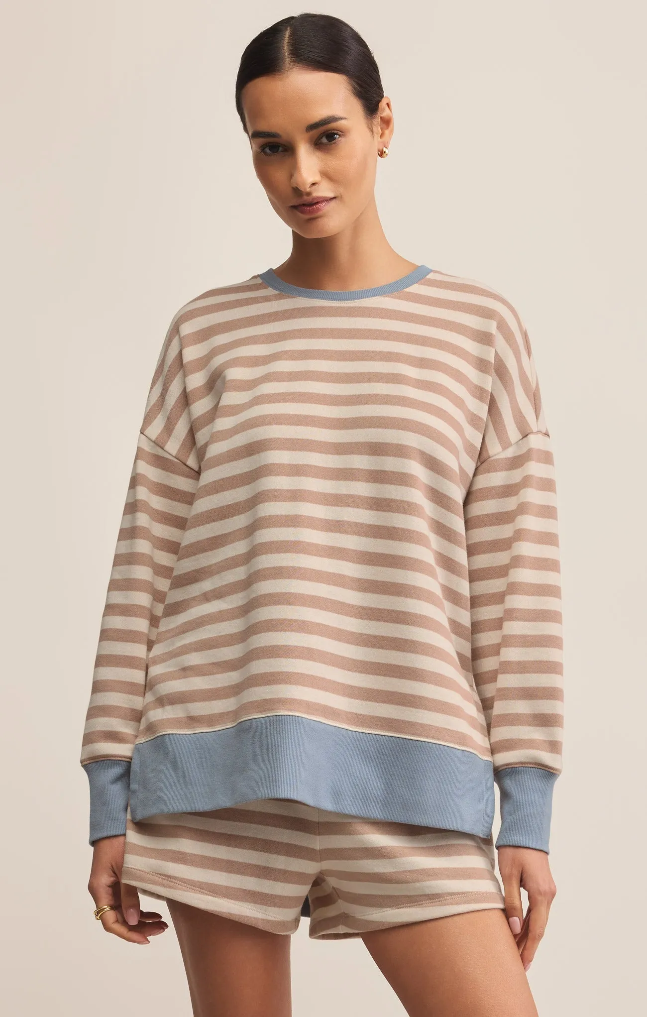 Layer Up Stripe Sweatshirt sold by Z Supply product image thumbnail 3