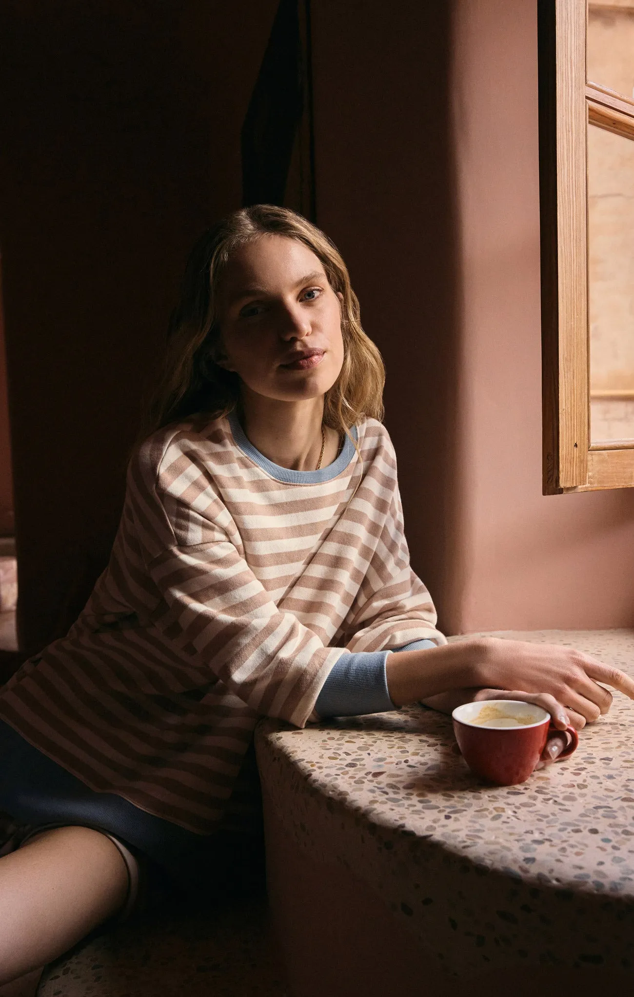 Layer Up Stripe Sweatshirt sold by Z Supply product image thumbnail 2