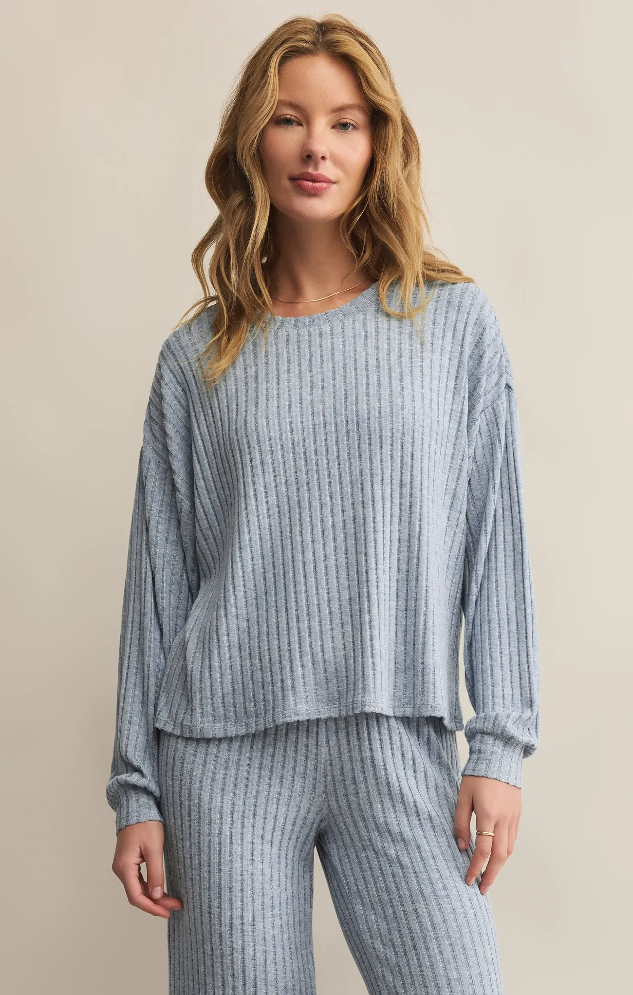 Daydream Silky Rib Long Sleeve Top sold by Z Supply