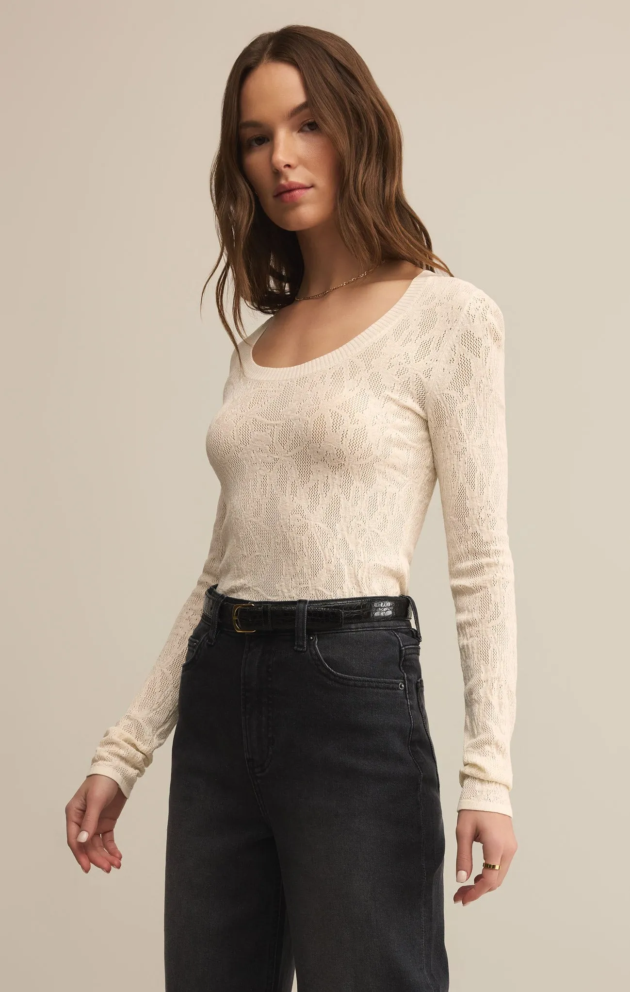 Tibi Scoop Mesh Top sold by Z Supply product image thumbnail 5