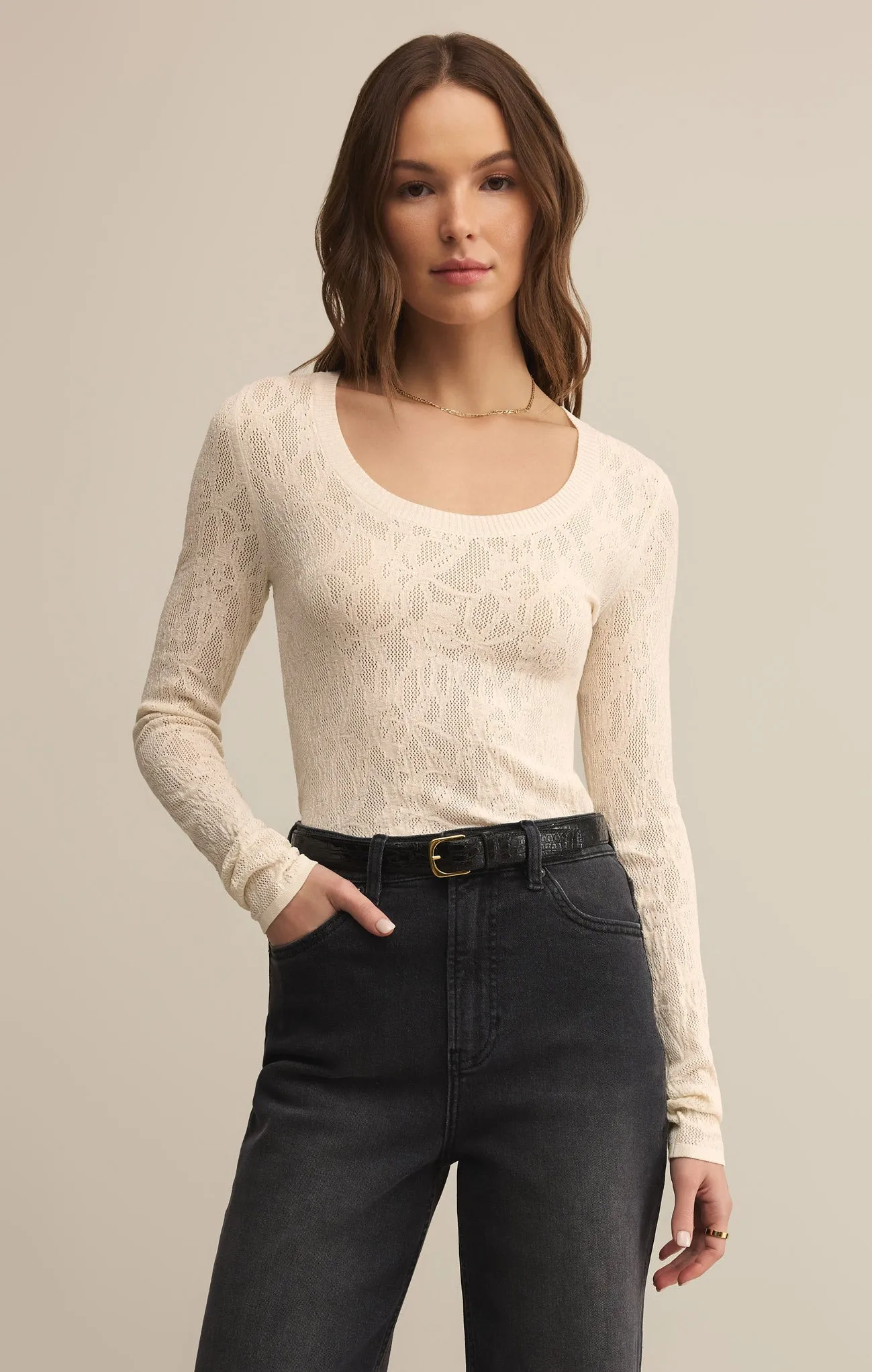 Tibi Scoop Mesh Top sold by Z Supply product image thumbnail 3
