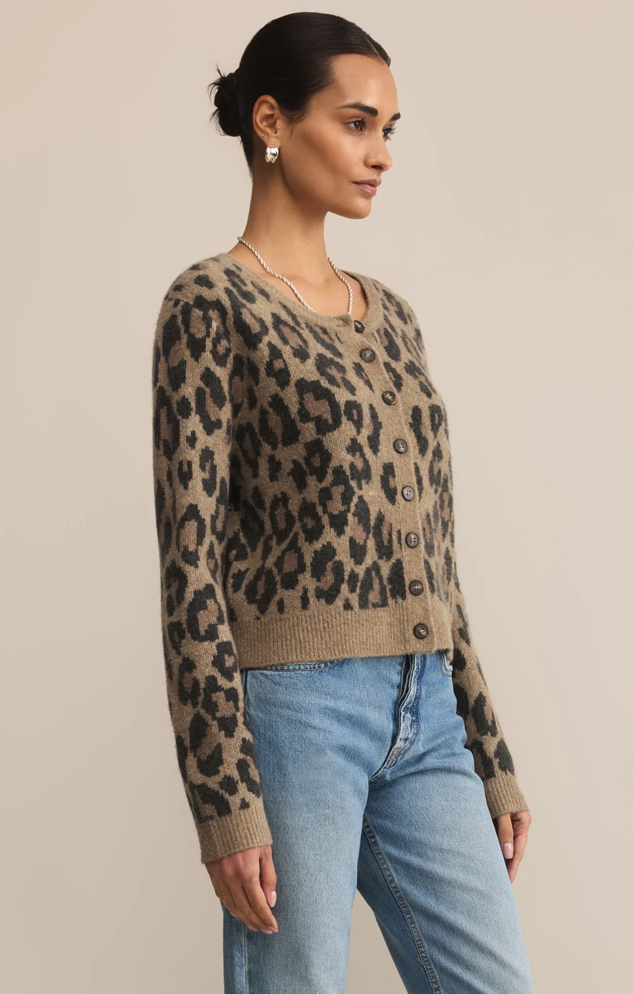 Outlook Leopard Cardigan sold by Z Supply product image thumbnail 3