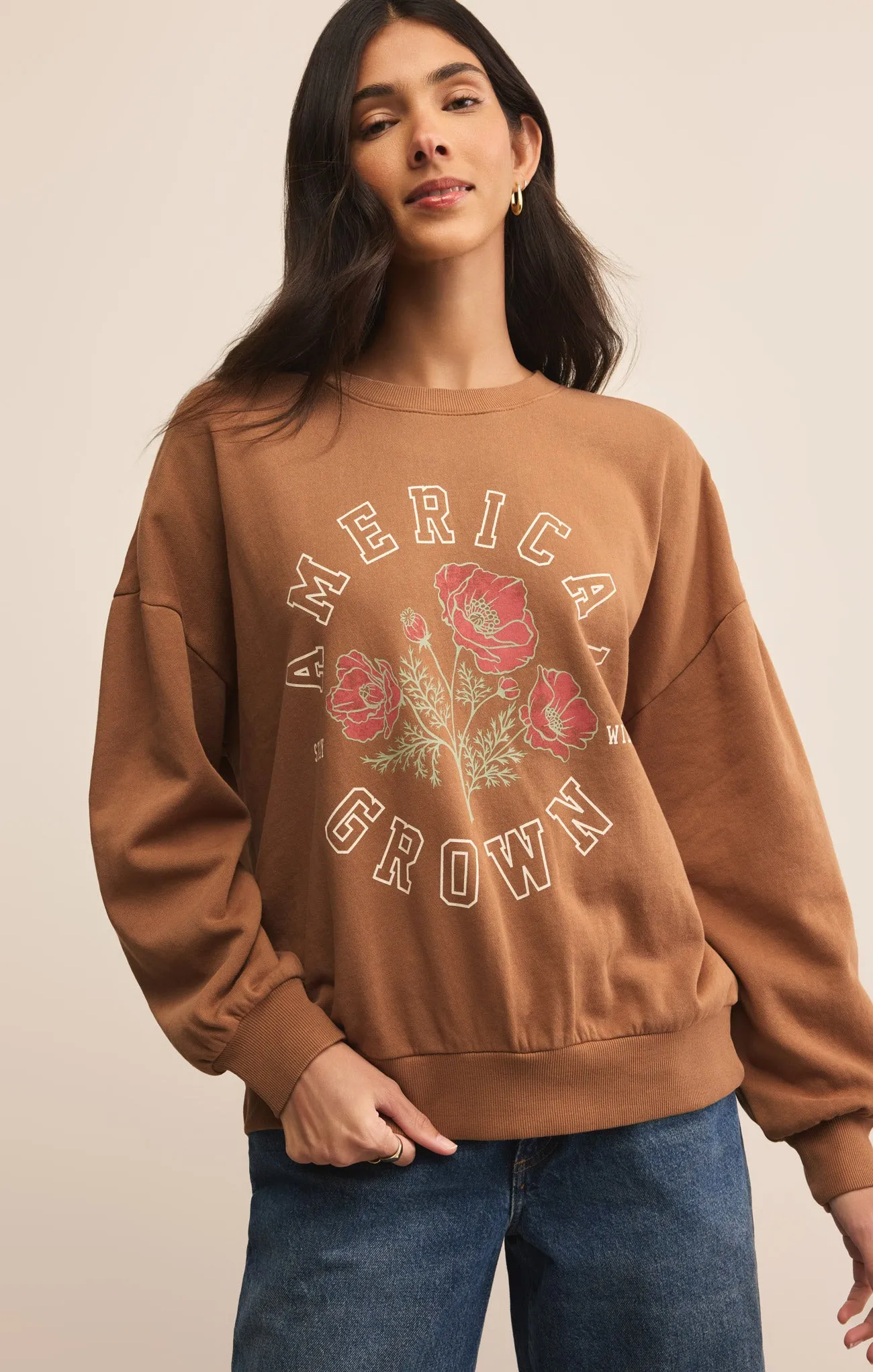 Stay Wild Sunday Sweatshirt sold by Z Supply product image thumbnail 5