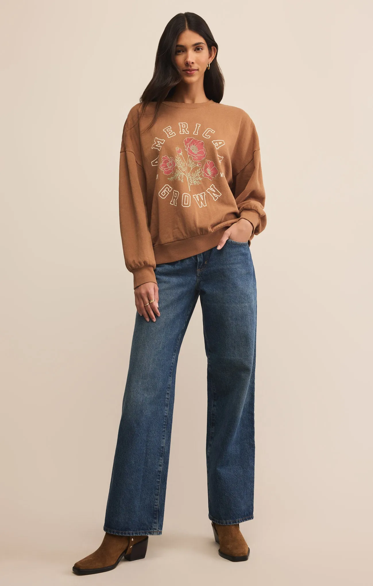 Stay Wild Sunday Sweatshirt sold by Z Supply product image thumbnail 4