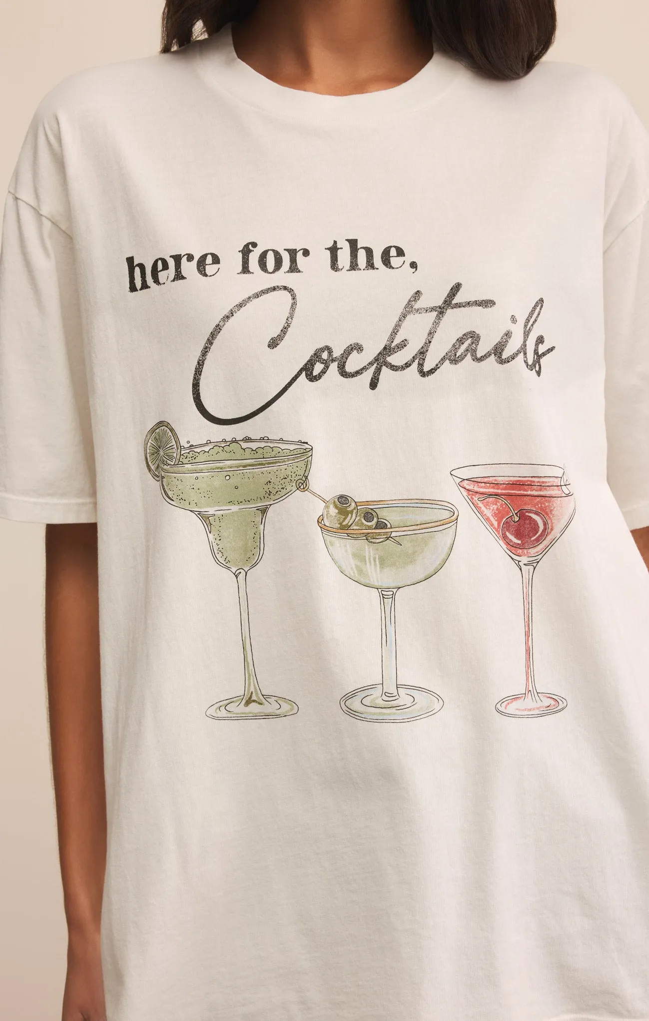 Cocktails City Tee sold by Z Supply product image thumbnail 5