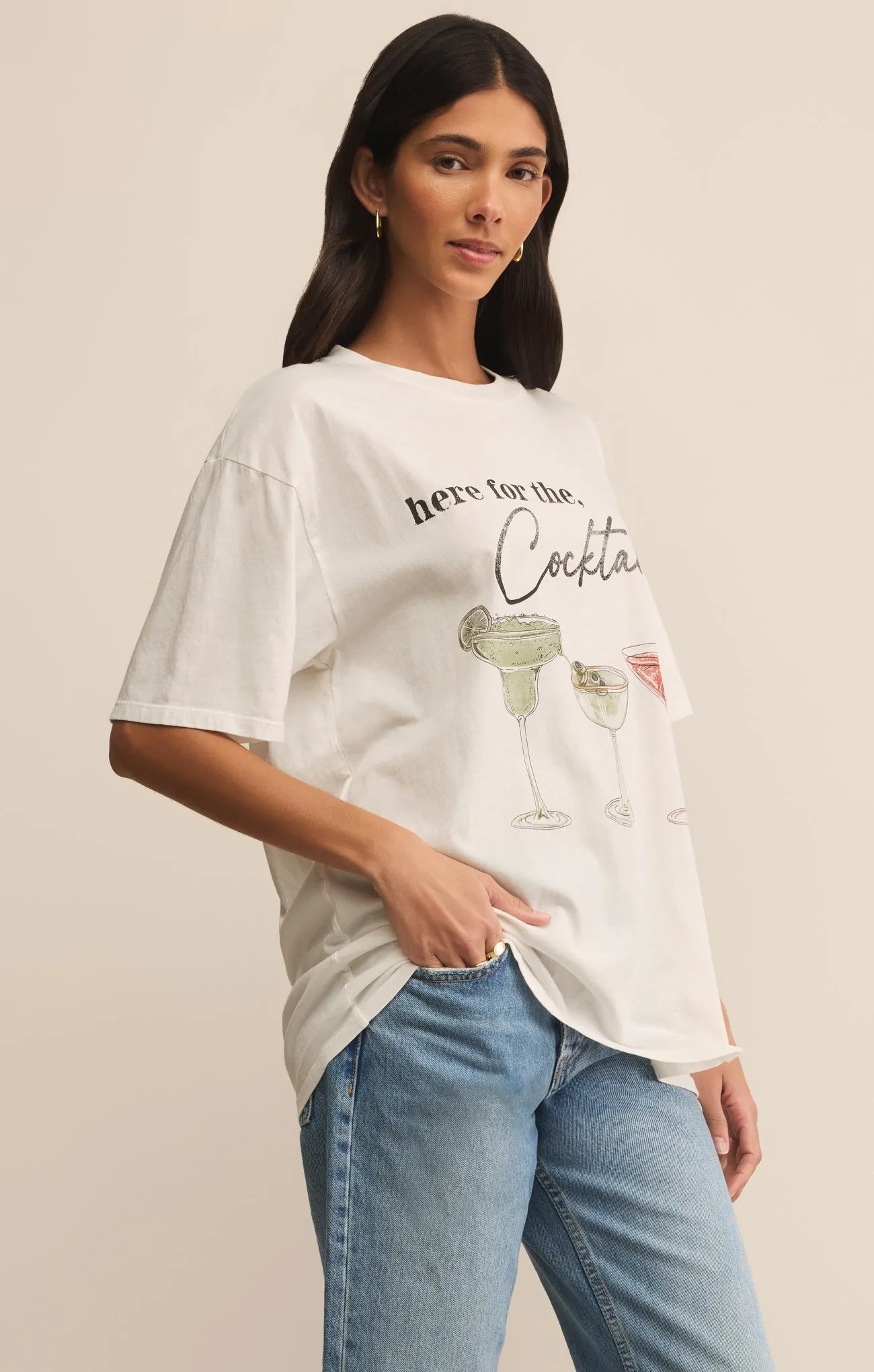 Cocktails City Tee sold by Z Supply product image thumbnail 3