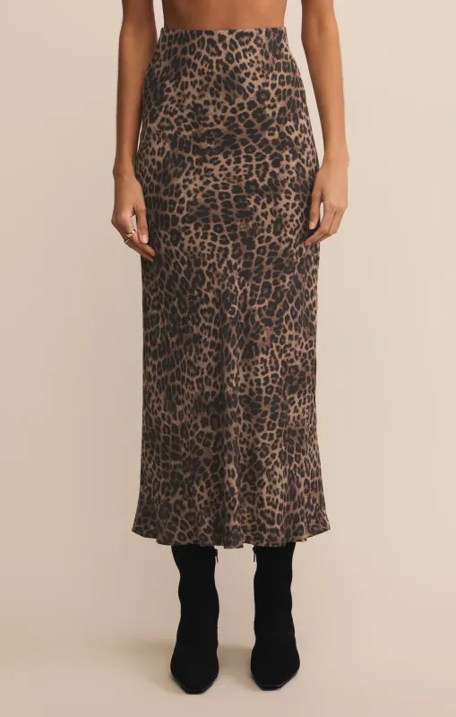 Izabel Leopard Skirt sold by Z Supply