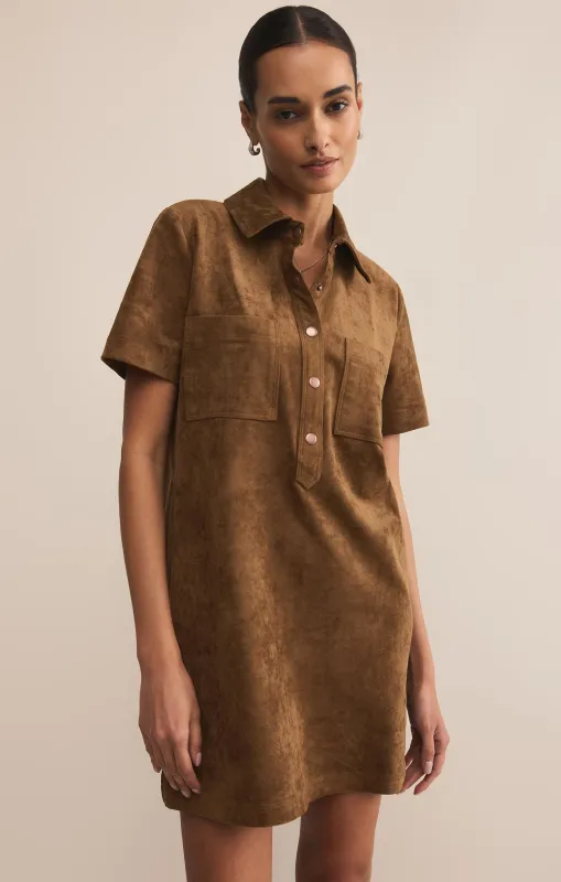 Kellie Faux Suede Mini Dress sold by Z Supply