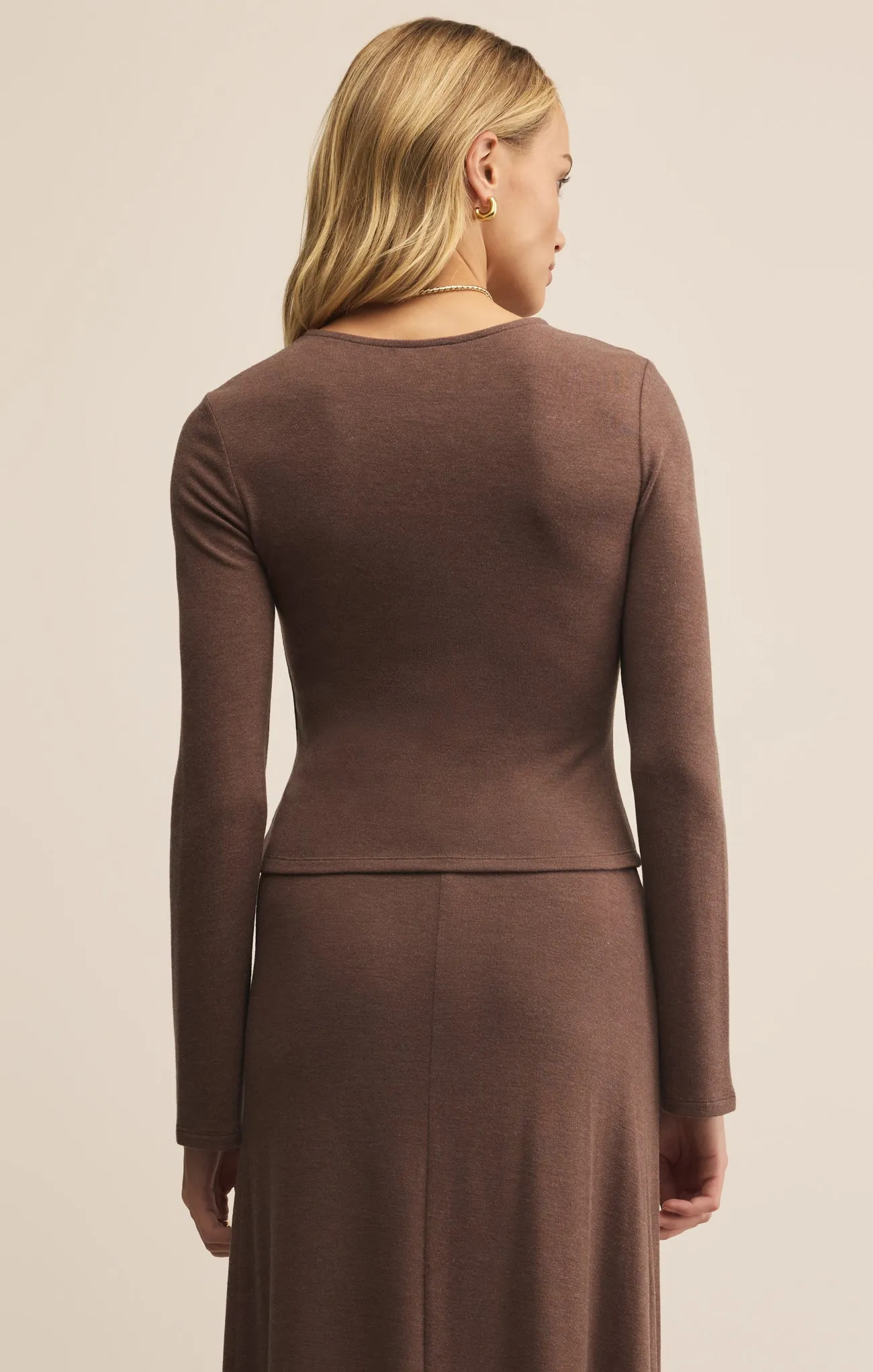 Demure Cropped Long Sleeve sold by Z Supply product image thumbnail 3