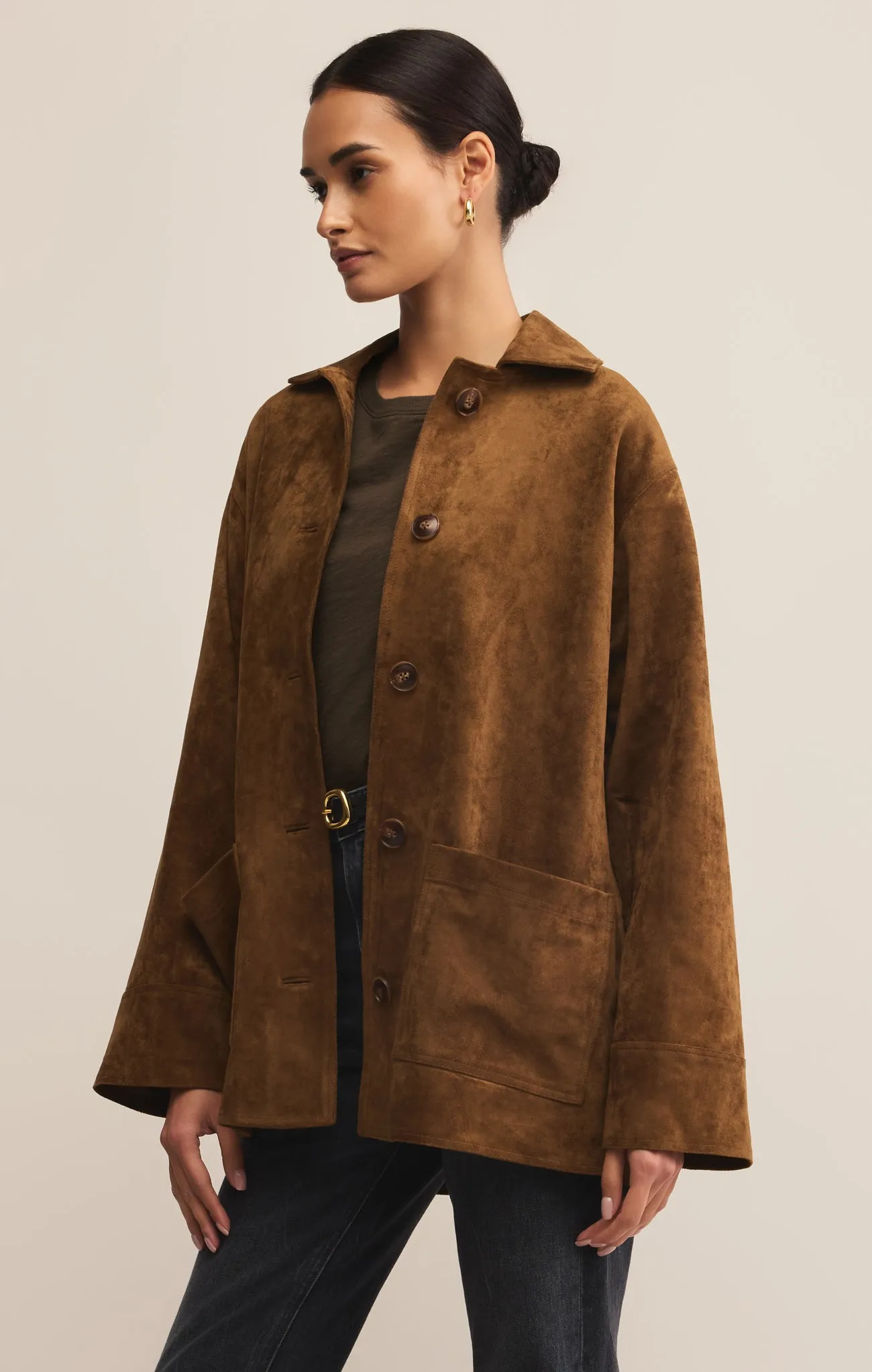 Decker Faux Suede Chore Coat sold by Z Supply product image thumbnail 4