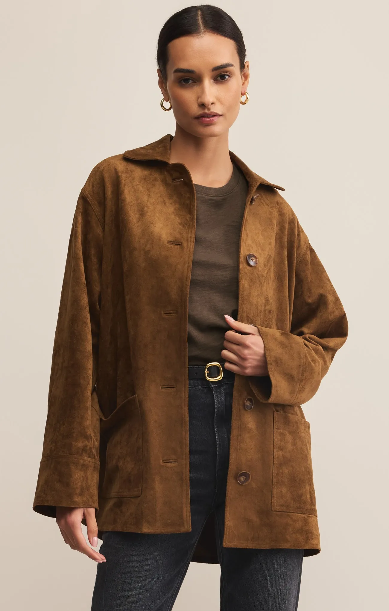 Decker Faux Suede Chore Coat sold by Z Supply product image thumbnail 2