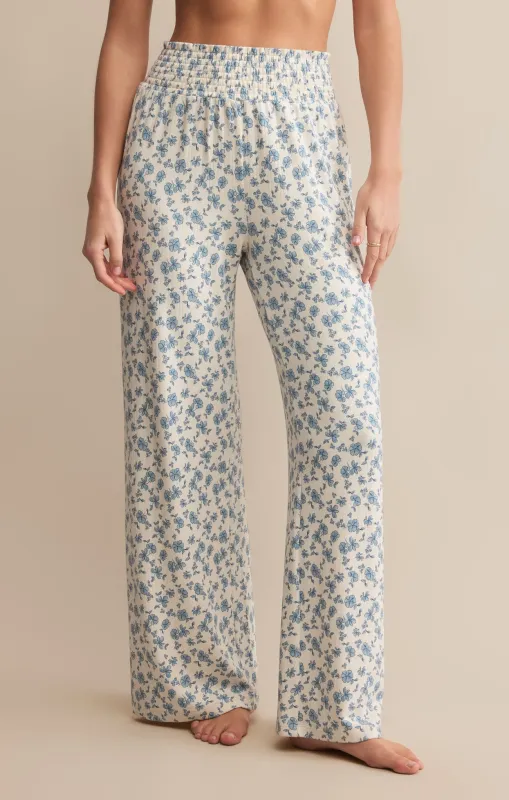 Dawn Smocked Ditsy Floral Pant sold by Z Supply