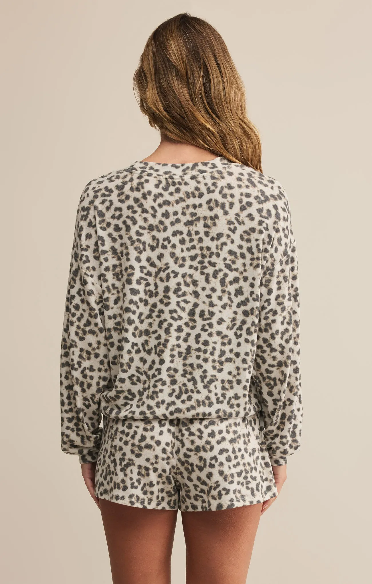 Luxe Leopard Long Sleeve Top sold by Z Supply product image thumbnail 2