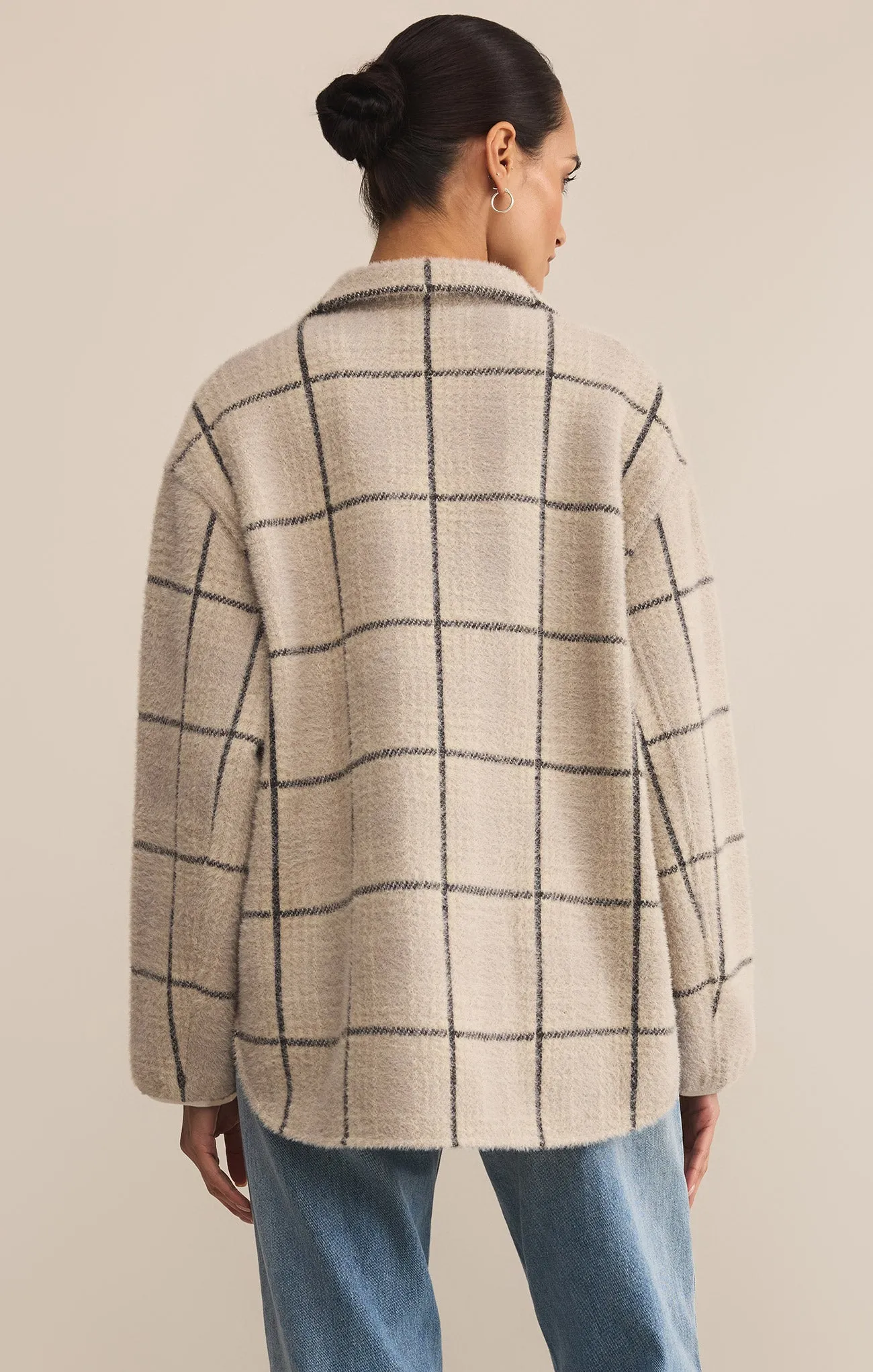 Bronx Plaid Sweater Knit Jacket sold by Z Supply product image thumbnail 2