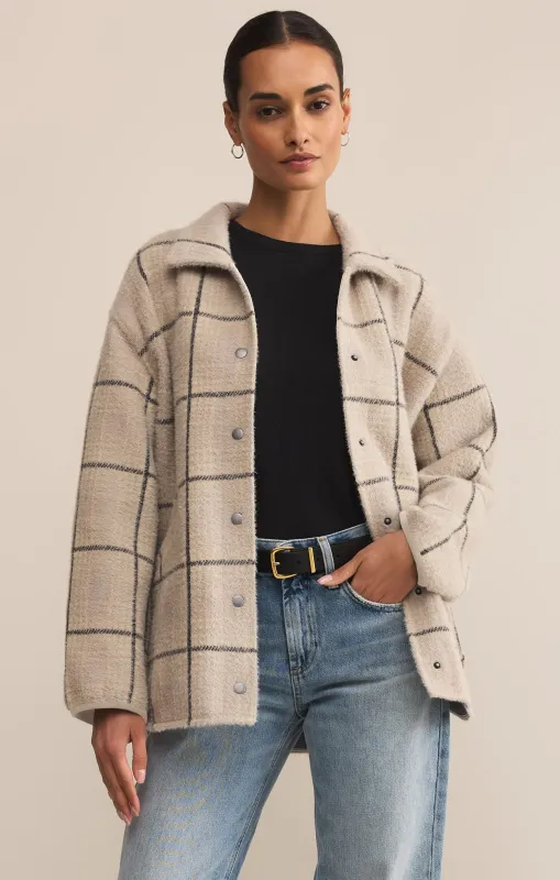 Bronx Plaid Sweater Knit Jacket sold by Z Supply