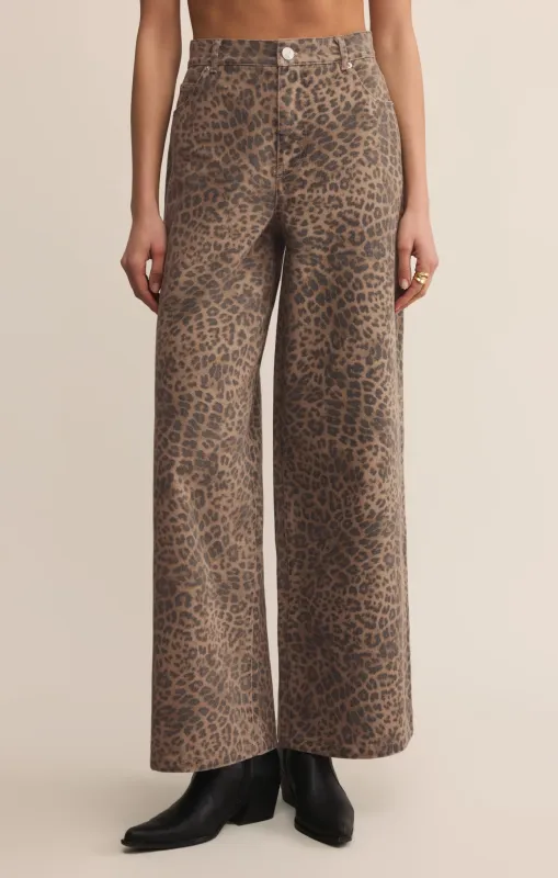 Marli Denim Leopard Pant sold by Z Supply