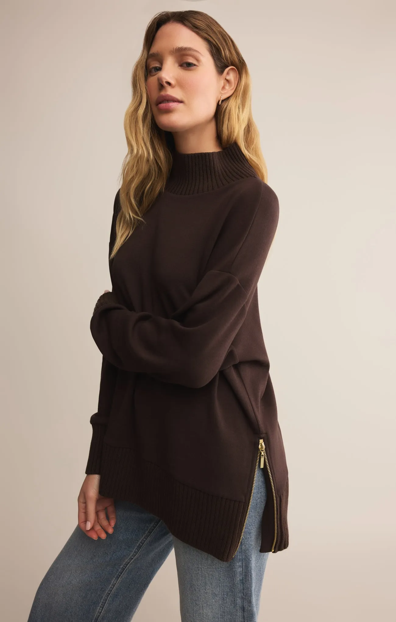 Sable Luxe Mock Neck Top sold by Z Supply product image thumbnail 5