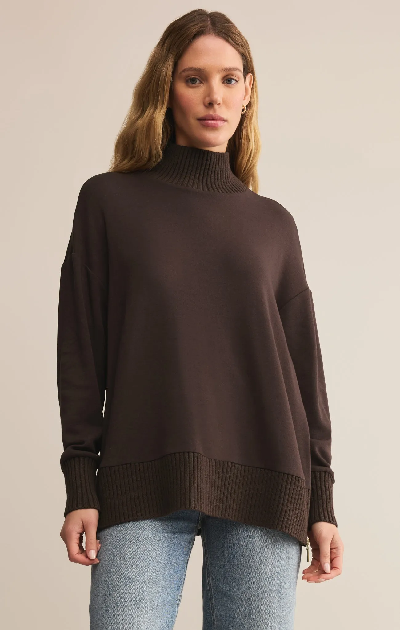Sable Luxe Mock Neck Top sold by Z Supply product image thumbnail 3