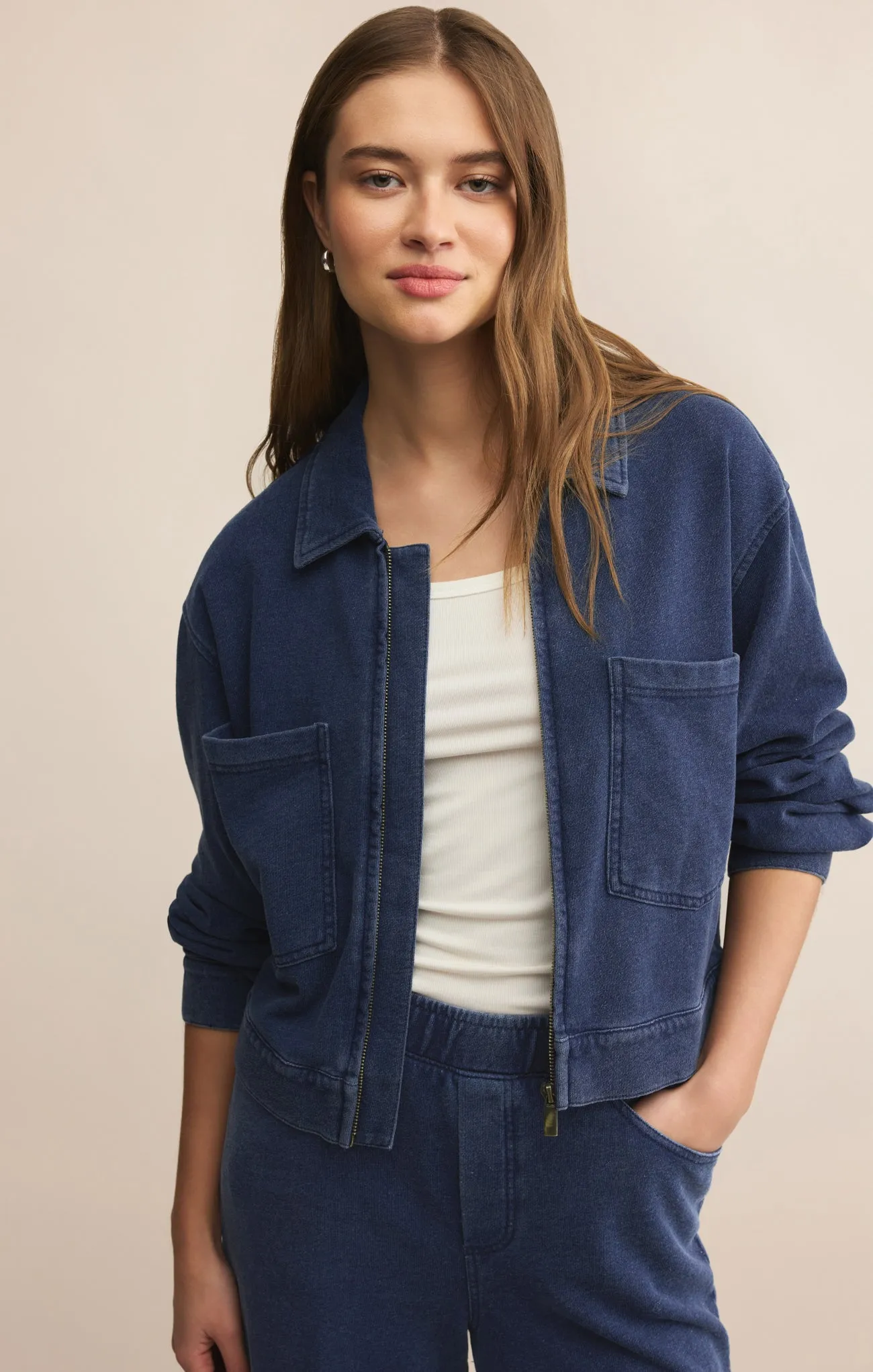Heritage Knit Denim Jacket sold by Z Supply product image thumbnail 5