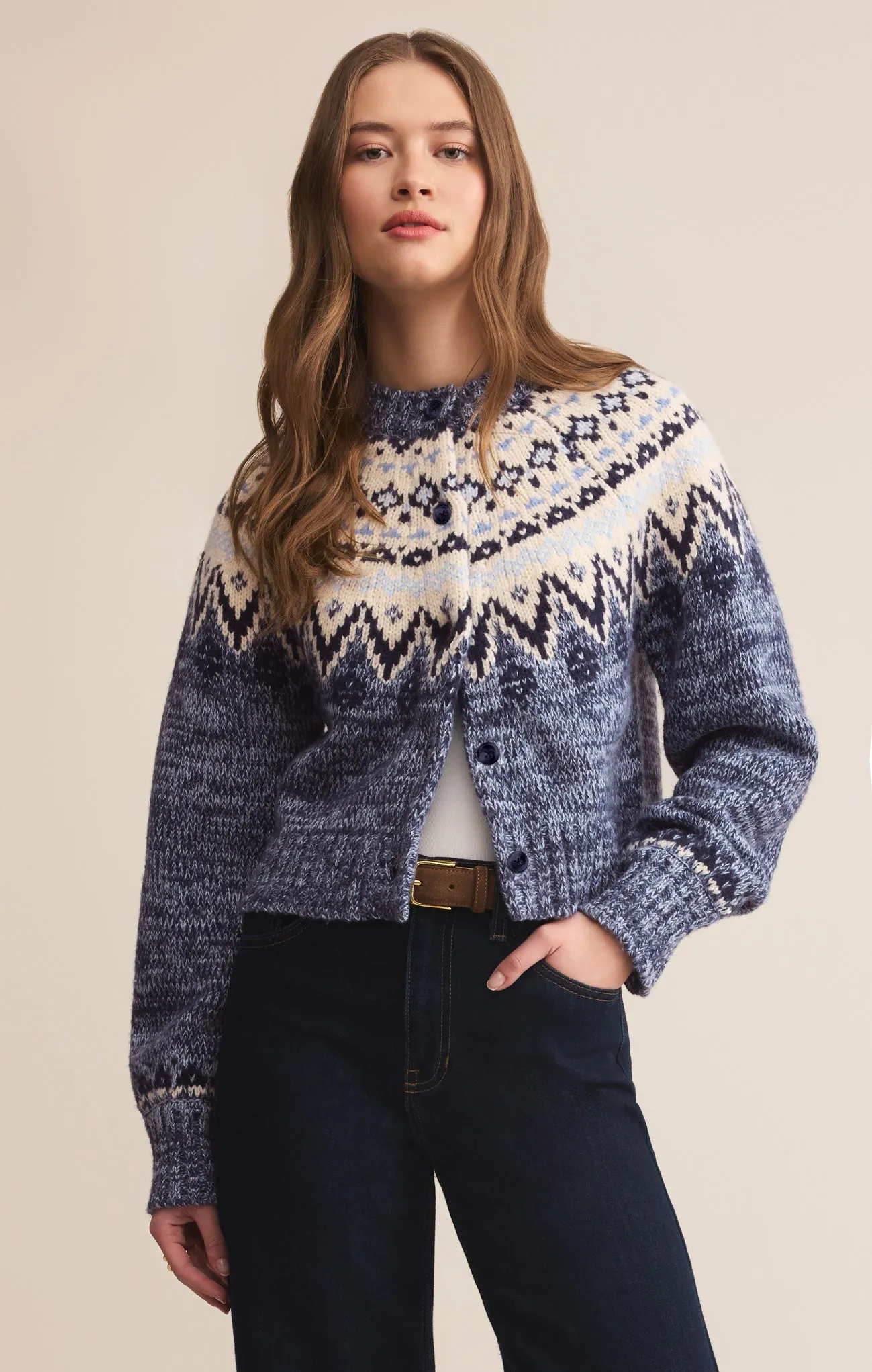 North Sea Fairisle Cardigan sold by Z Supply