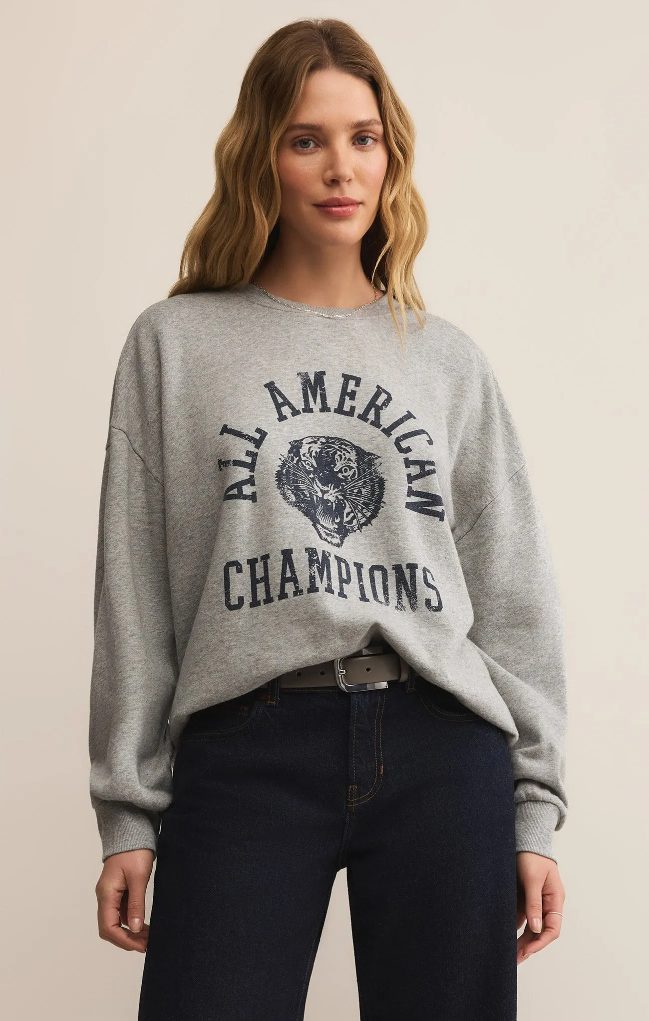 Champs Sunday Sweatshirt sold by Z Supply product image thumbnail 3