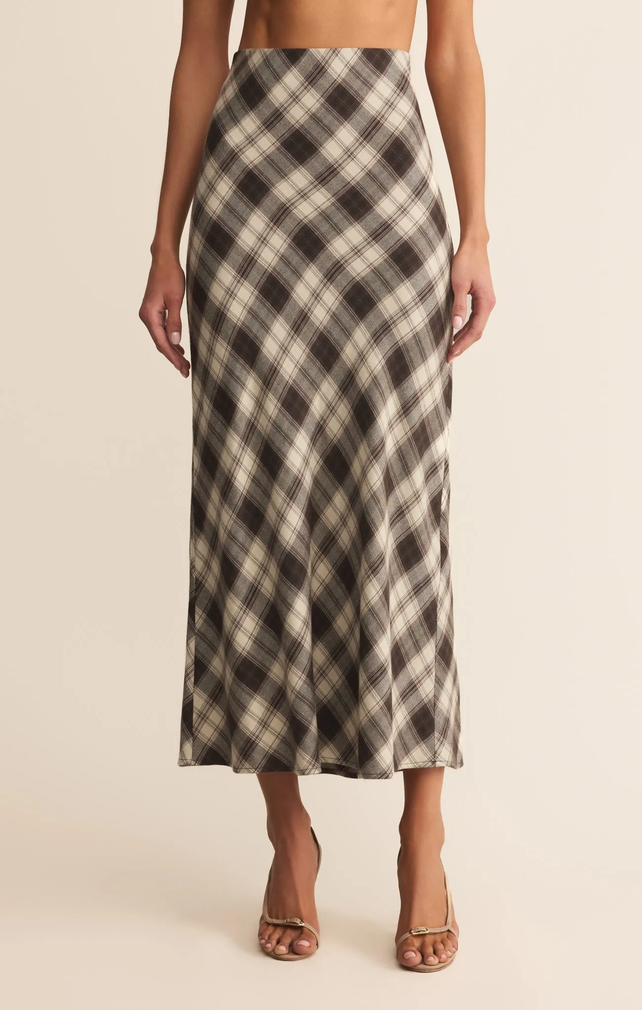 Europa Plaid Midi Skirt sold by Z Supply