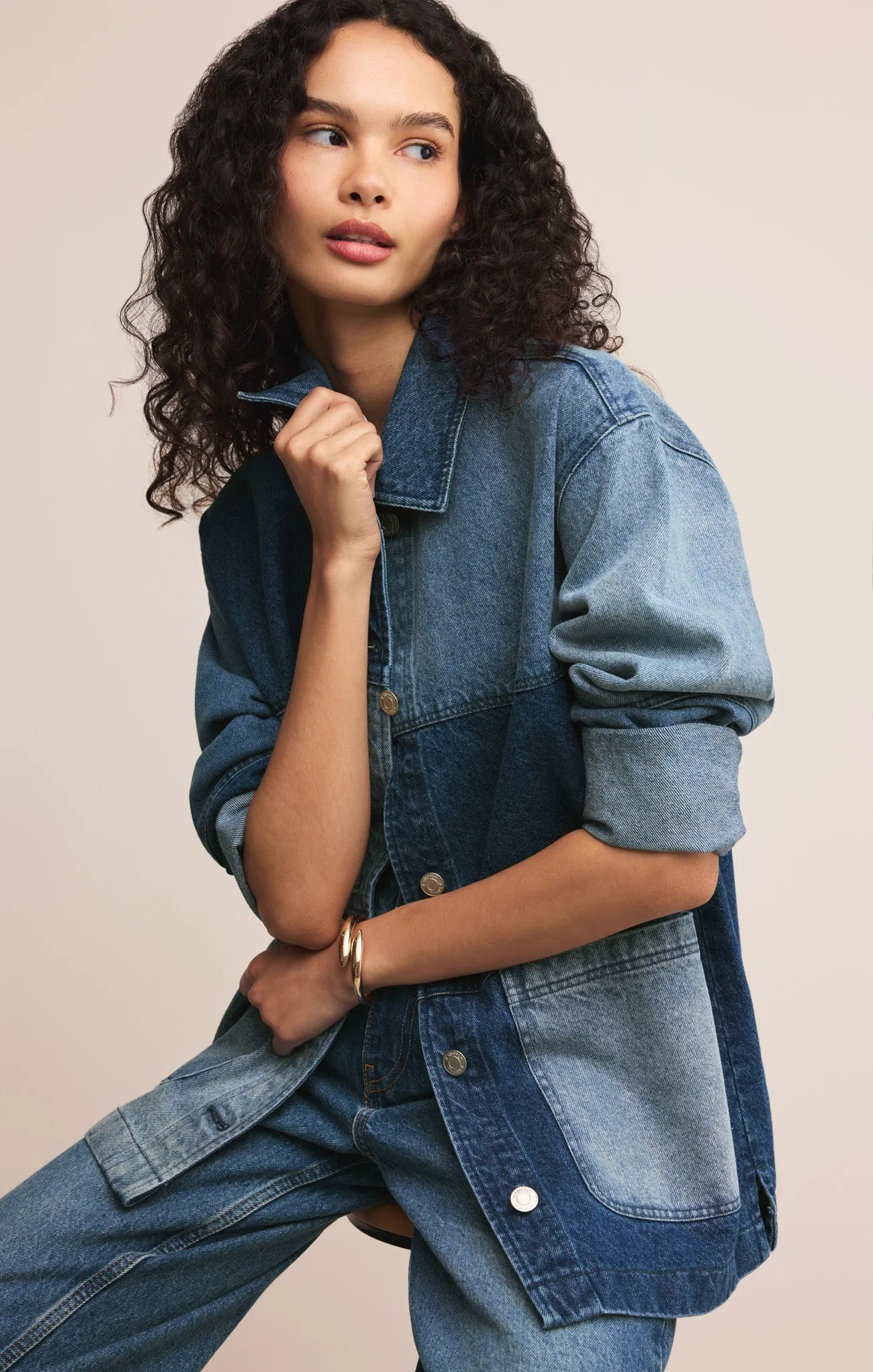 On The Road Color Block Jacket sold by Z Supply product image thumbnail 3