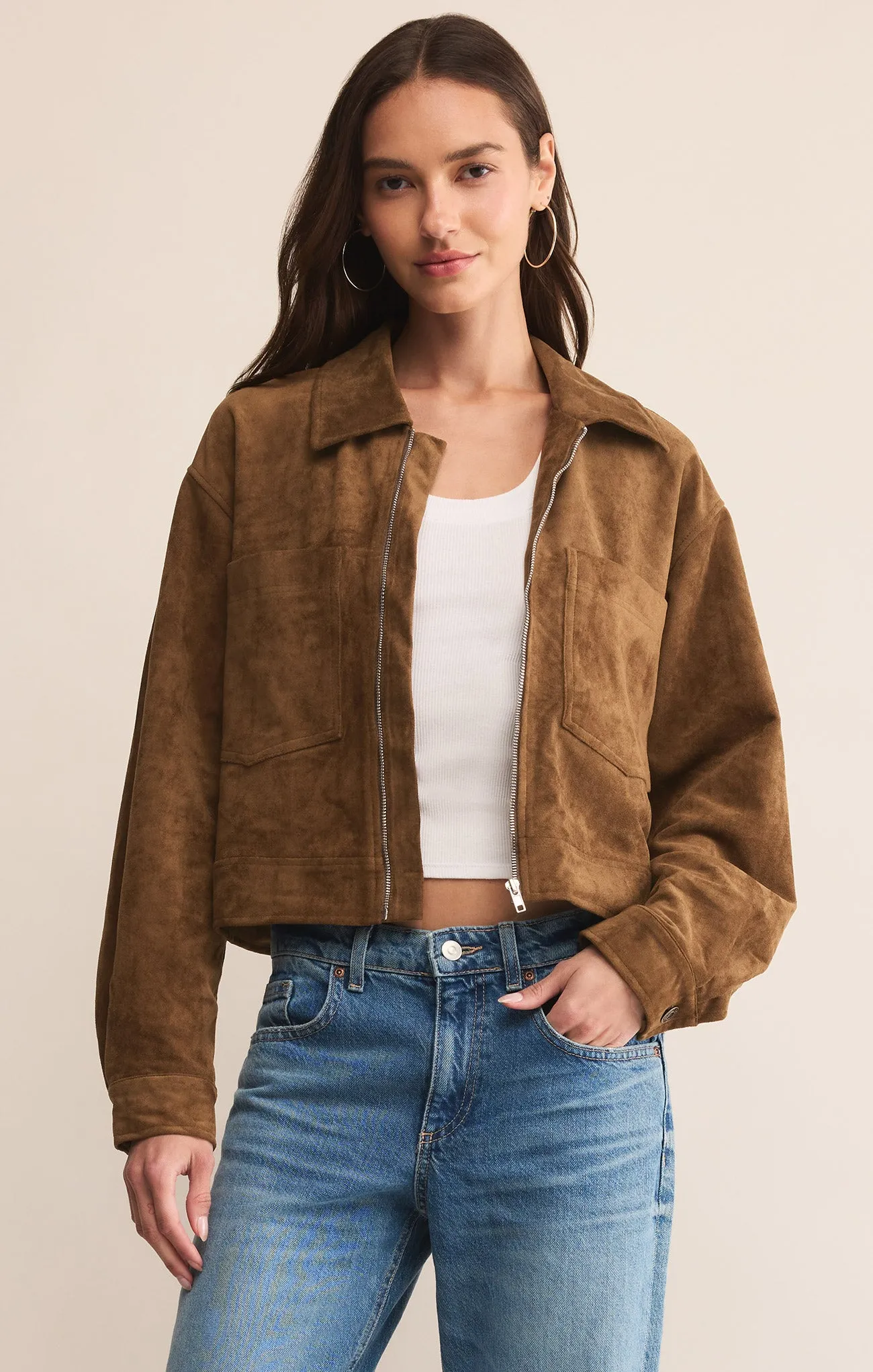 Heritage Faux Suede Jacket sold by Z Supply product image thumbnail 3