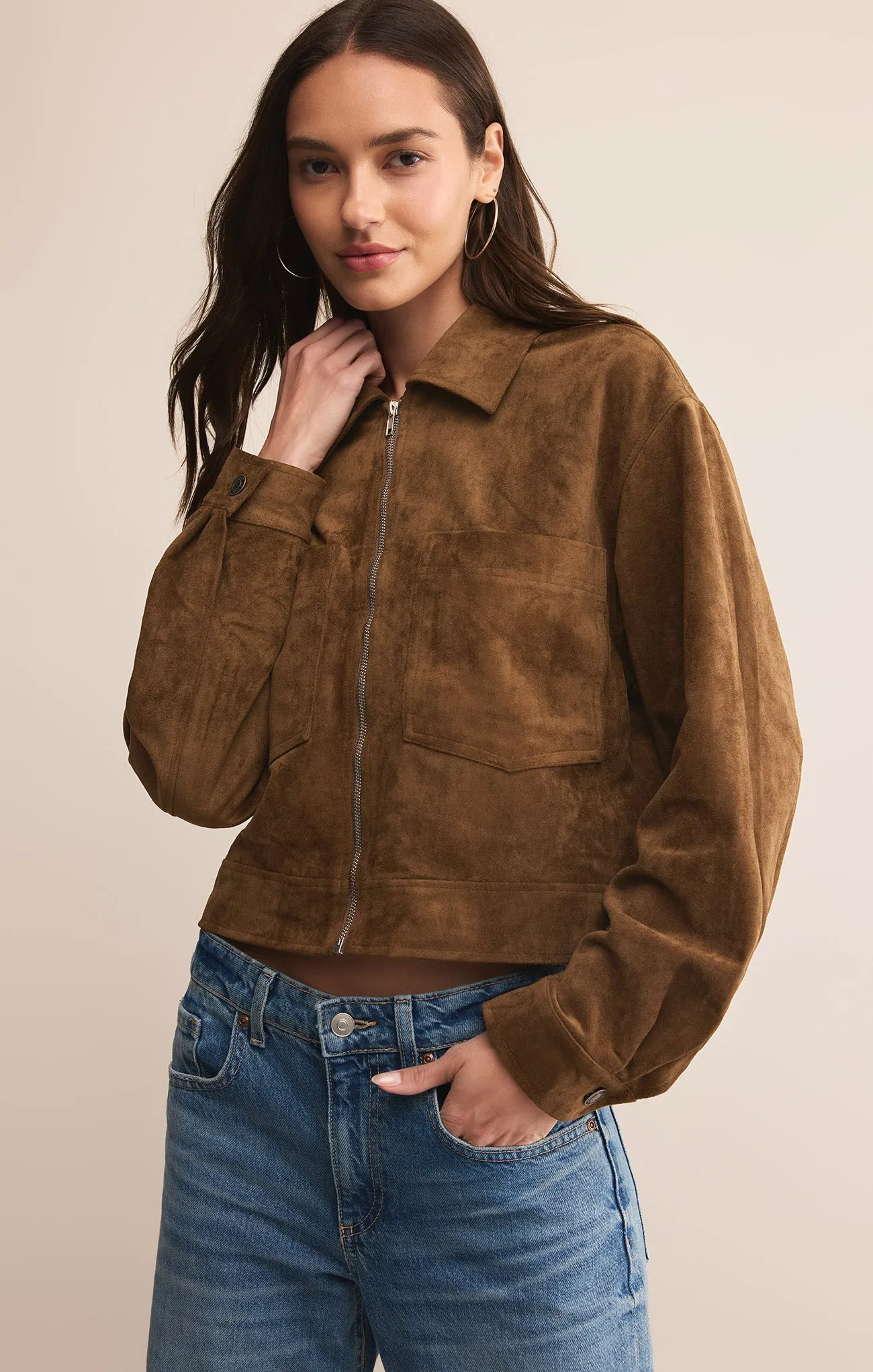 Heritage Faux Suede Jacket sold by Z Supply product image thumbnail 5