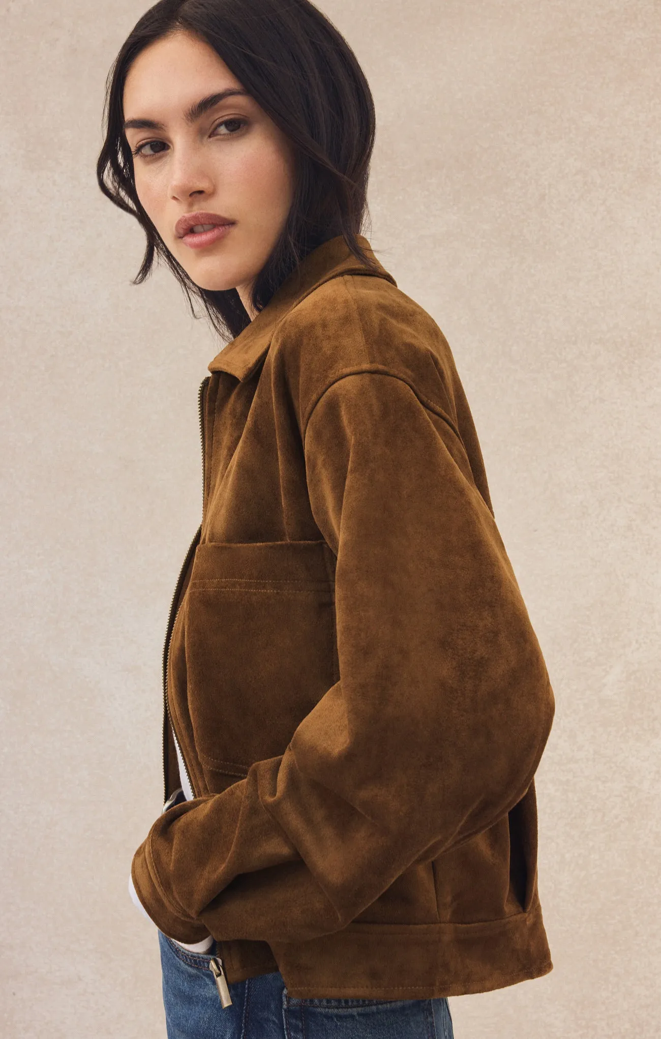 Heritage Faux Suede Jacket sold by Z Supply product image thumbnail 2