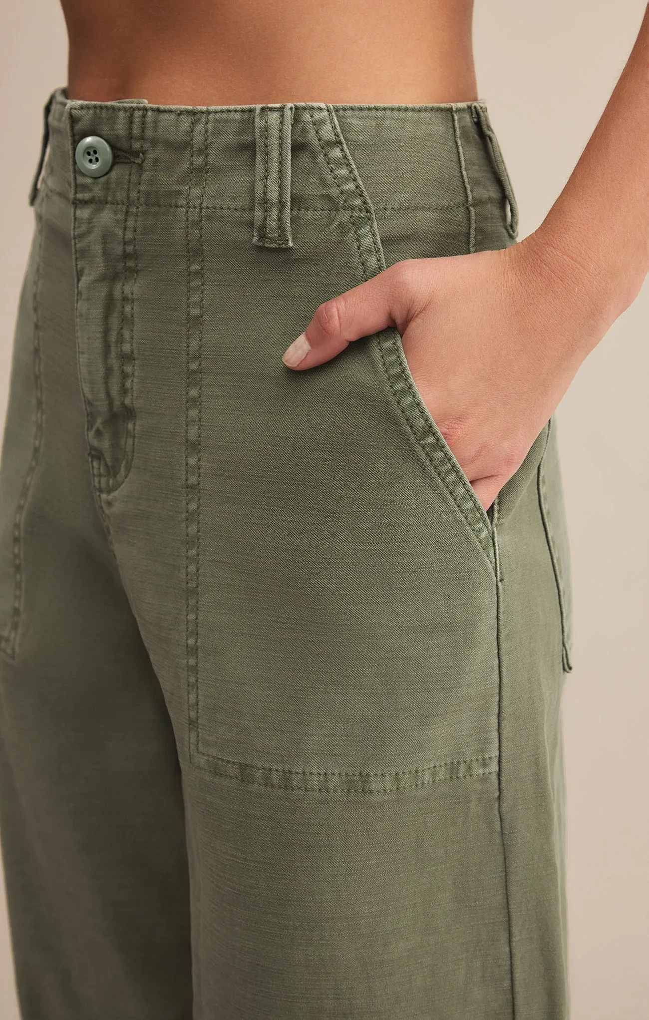 Olive Twill Pant sold by Z Supply product image thumbnail 5