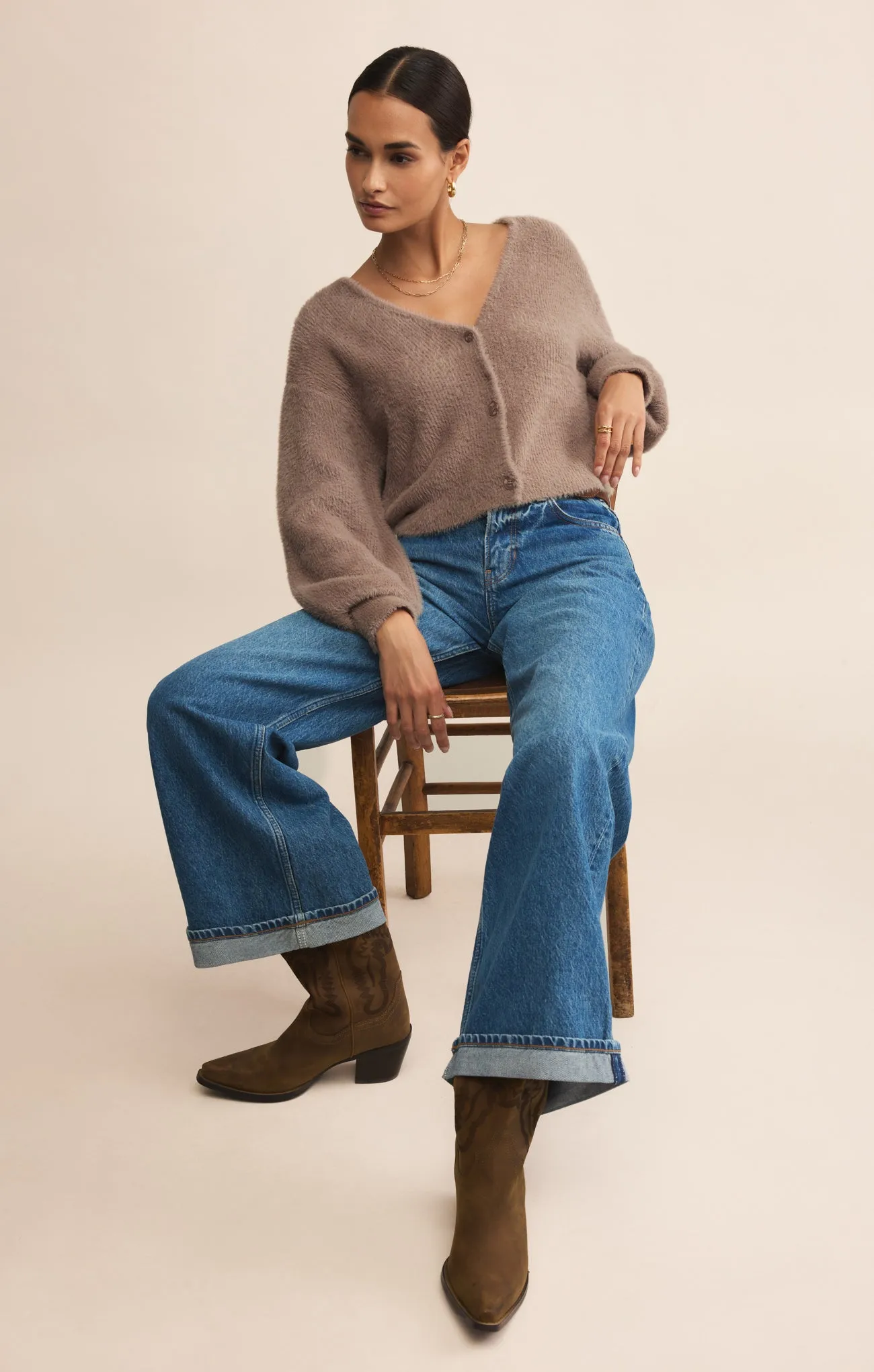 Sadira Fluffy Crop Cardigan sold by Z Supply product image thumbnail 4