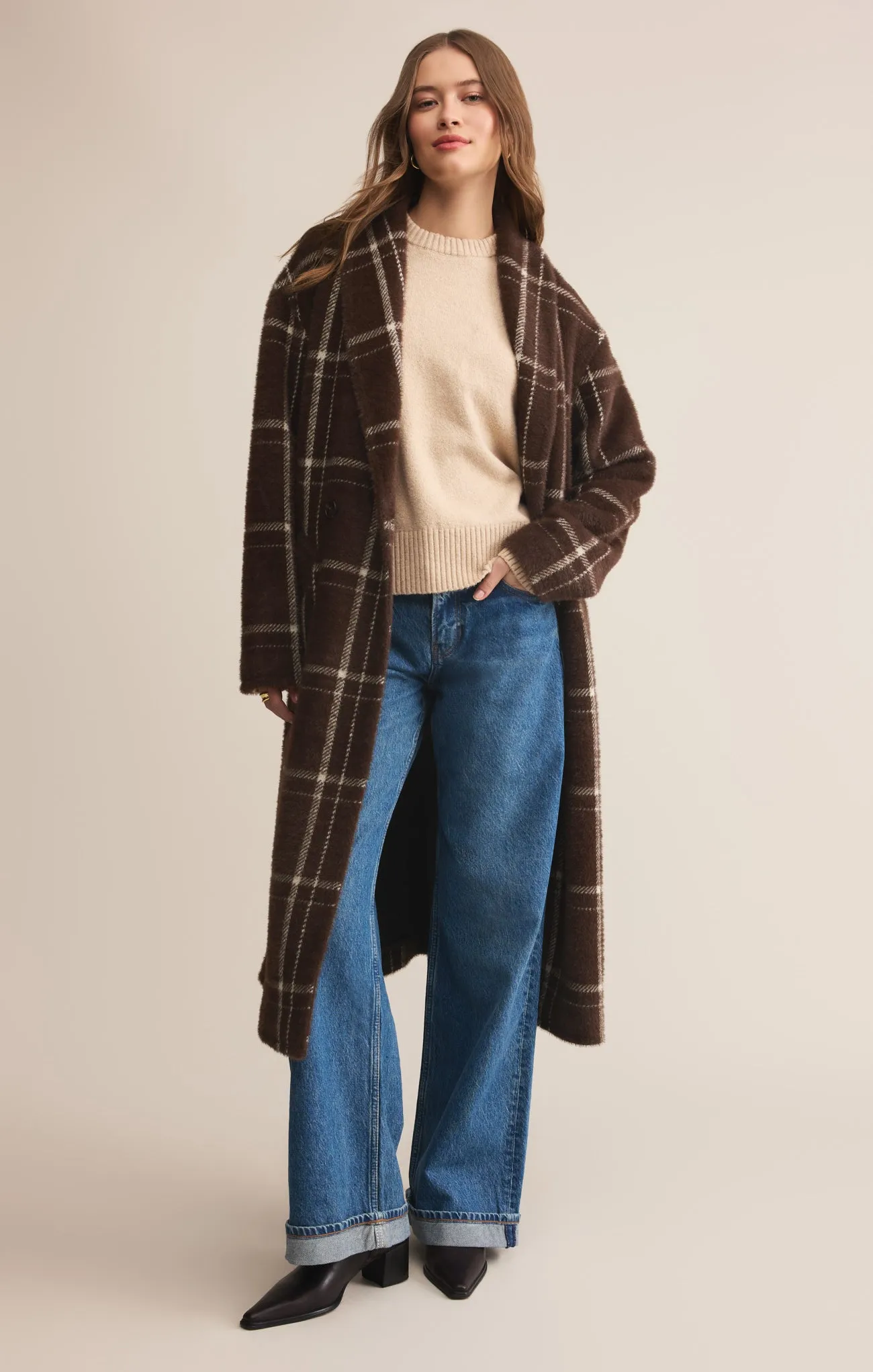 Mason Sweater Plaid Coat sold by Z Supply product image thumbnail 4