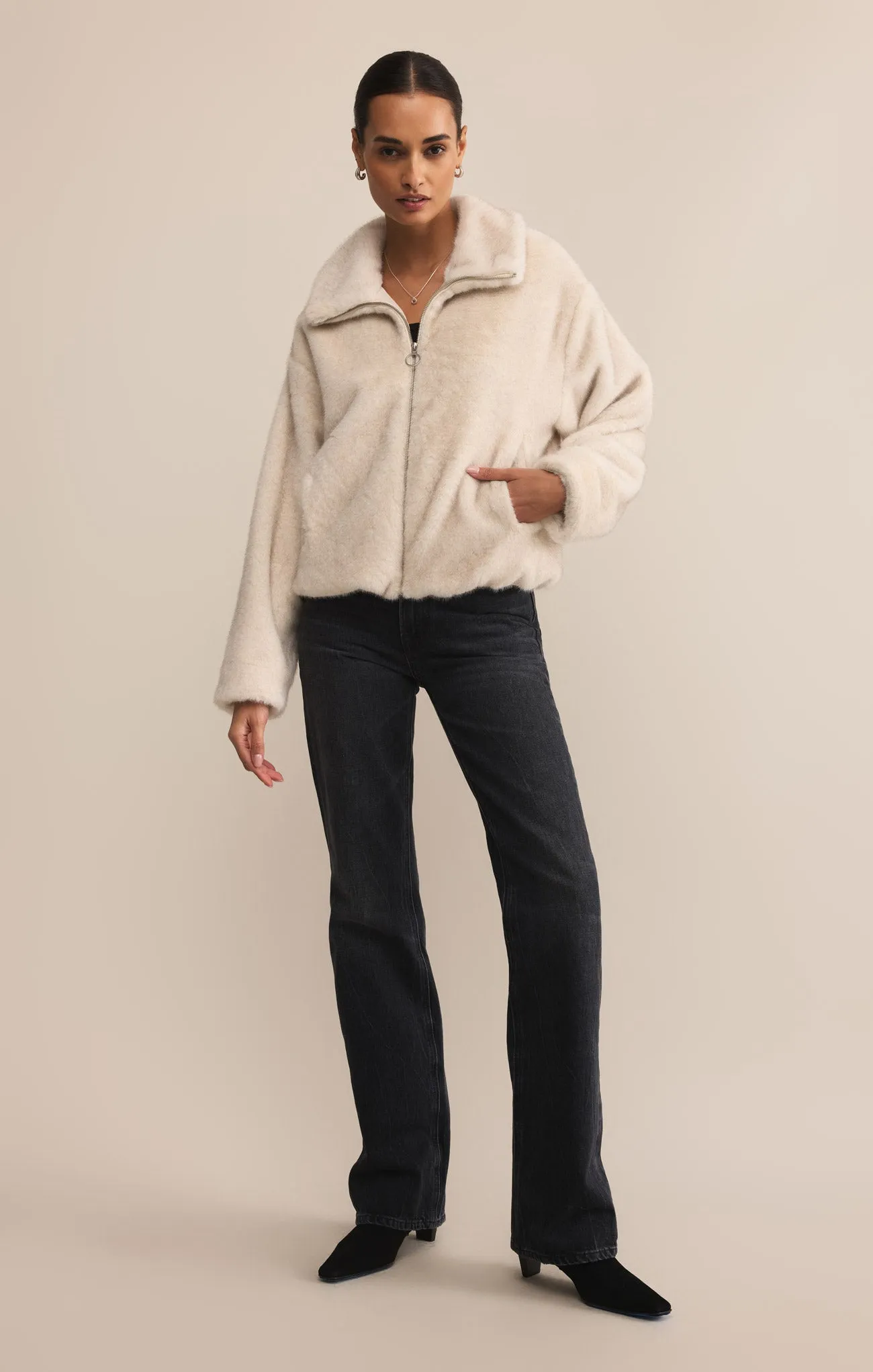 Amethyst Faux Fur Jacket sold by Z Supply product image thumbnail 4