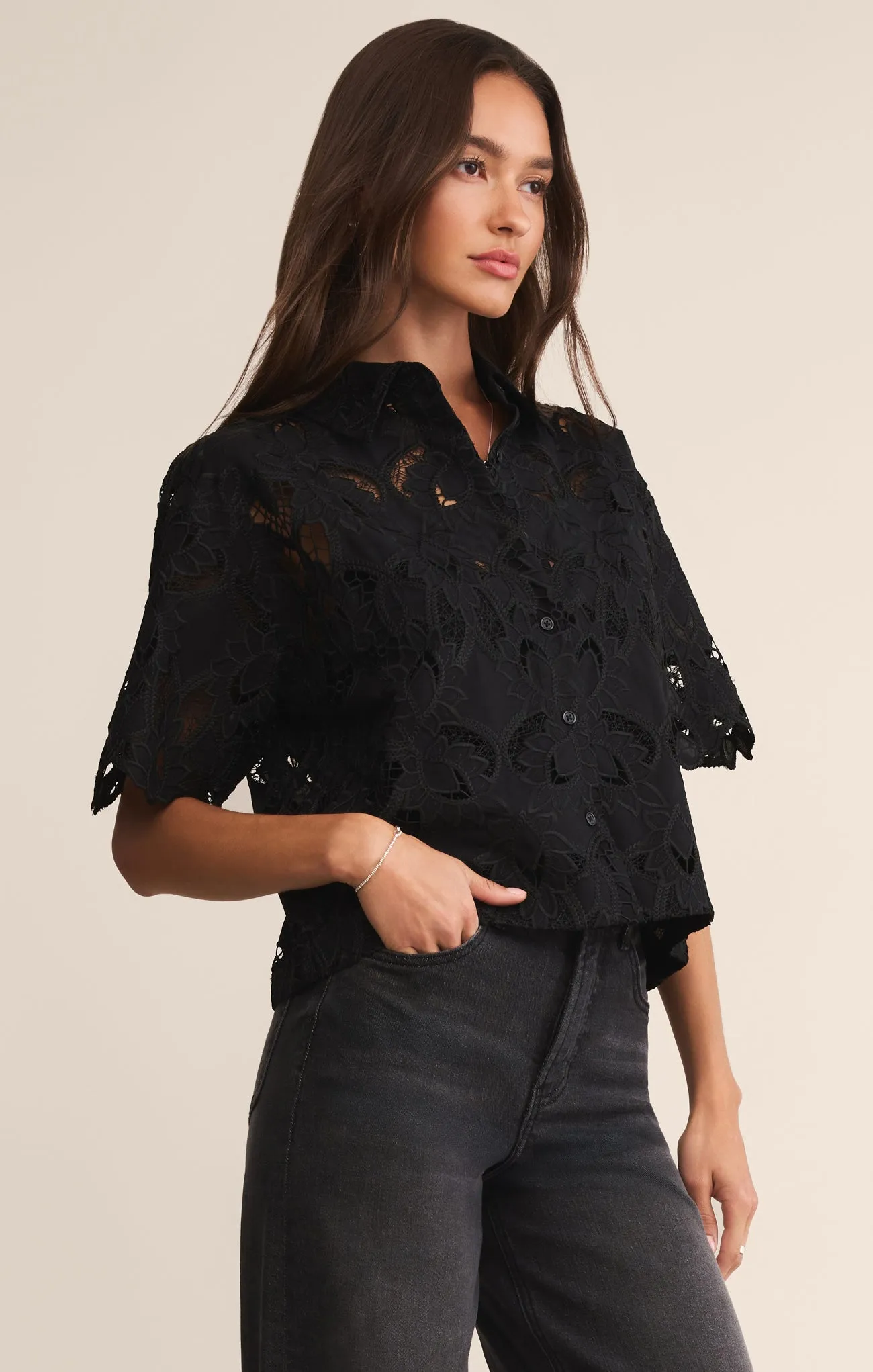 Midnight Embroidered Top sold by Z Supply product image thumbnail 3