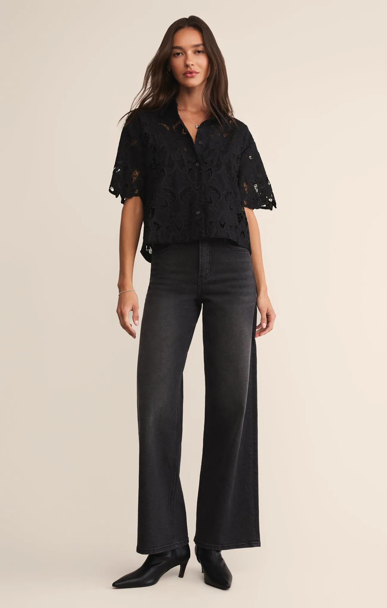 Midnight Embroidered Top sold by Z Supply product image thumbnail 4