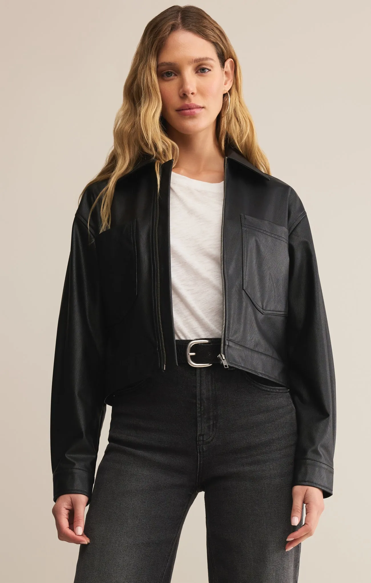 Heritage Faux Leather Jacket sold by Z Supply