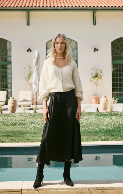 Northpointe Satin Midi Skirt made by Z Supply