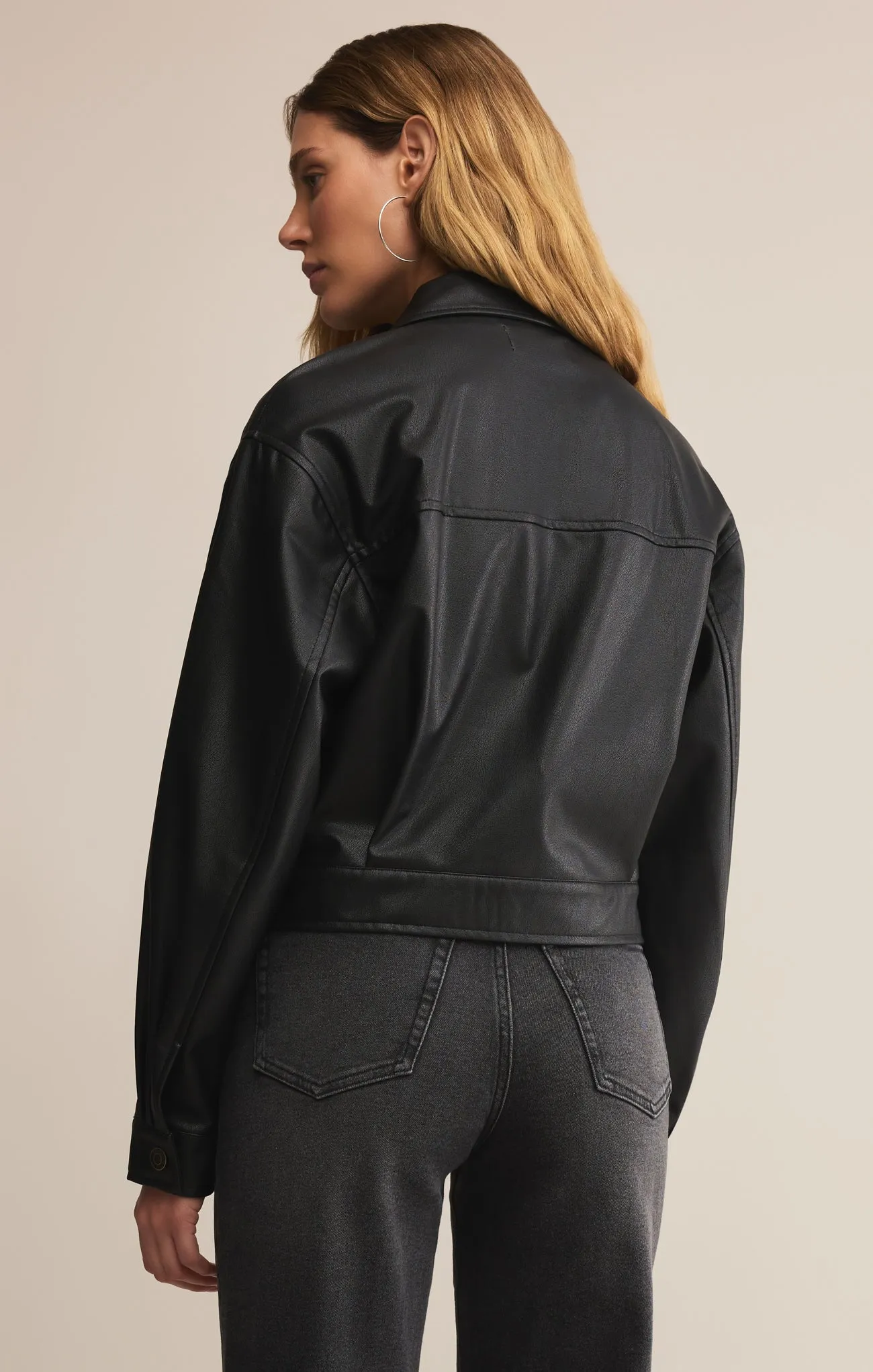 Heritage Faux Leather Jacket sold by Z Supply product image thumbnail 2