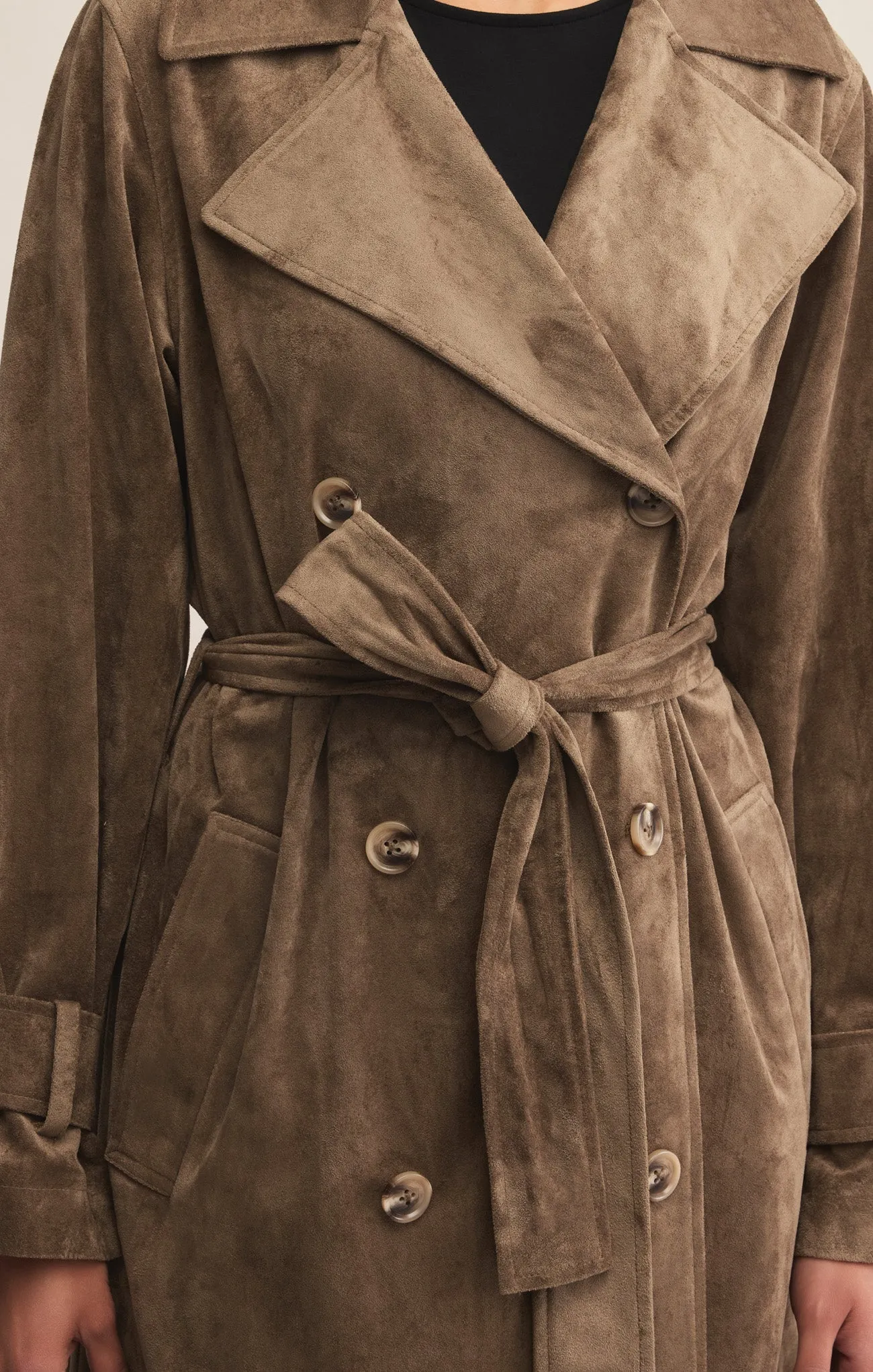 Dorian Faux Suede Trench Coat sold by Z Supply product image thumbnail 5